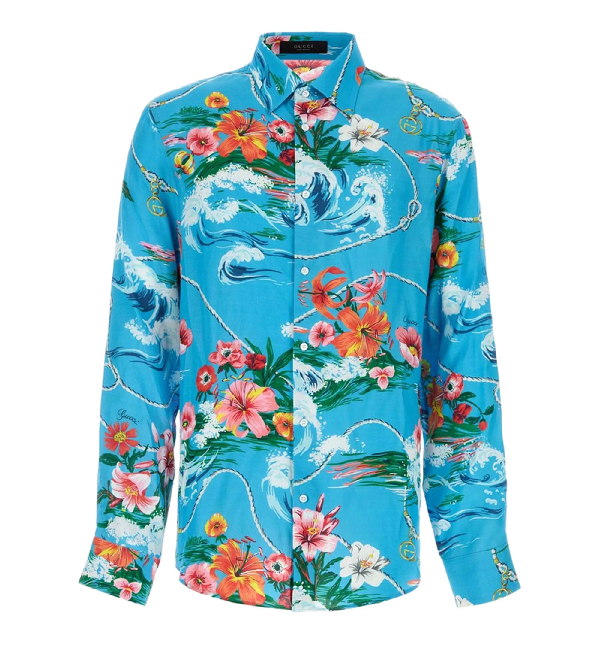 Printed Fluid Fabric Shirt