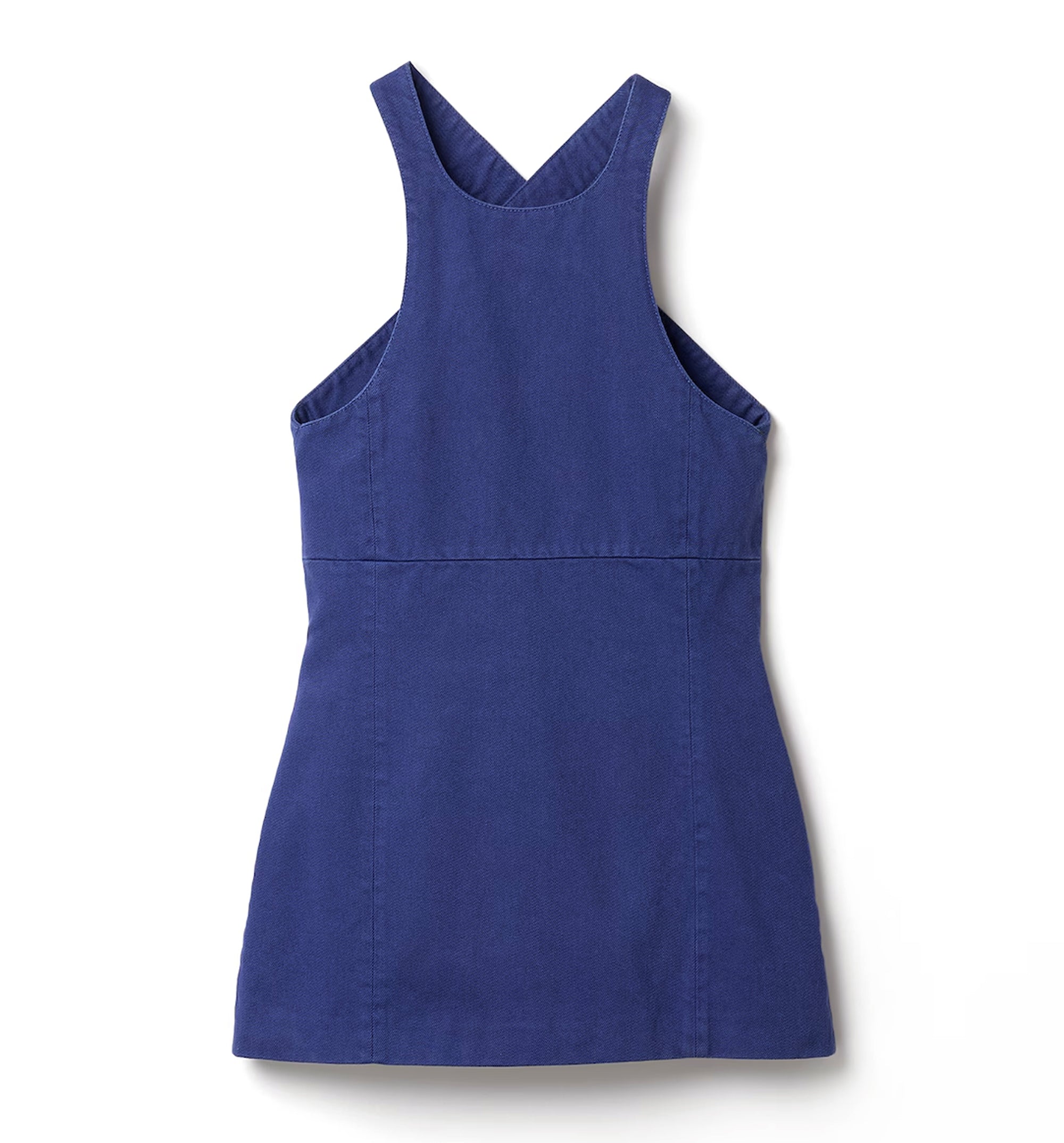 Garment-Dyed Gabardine Mini-Dress