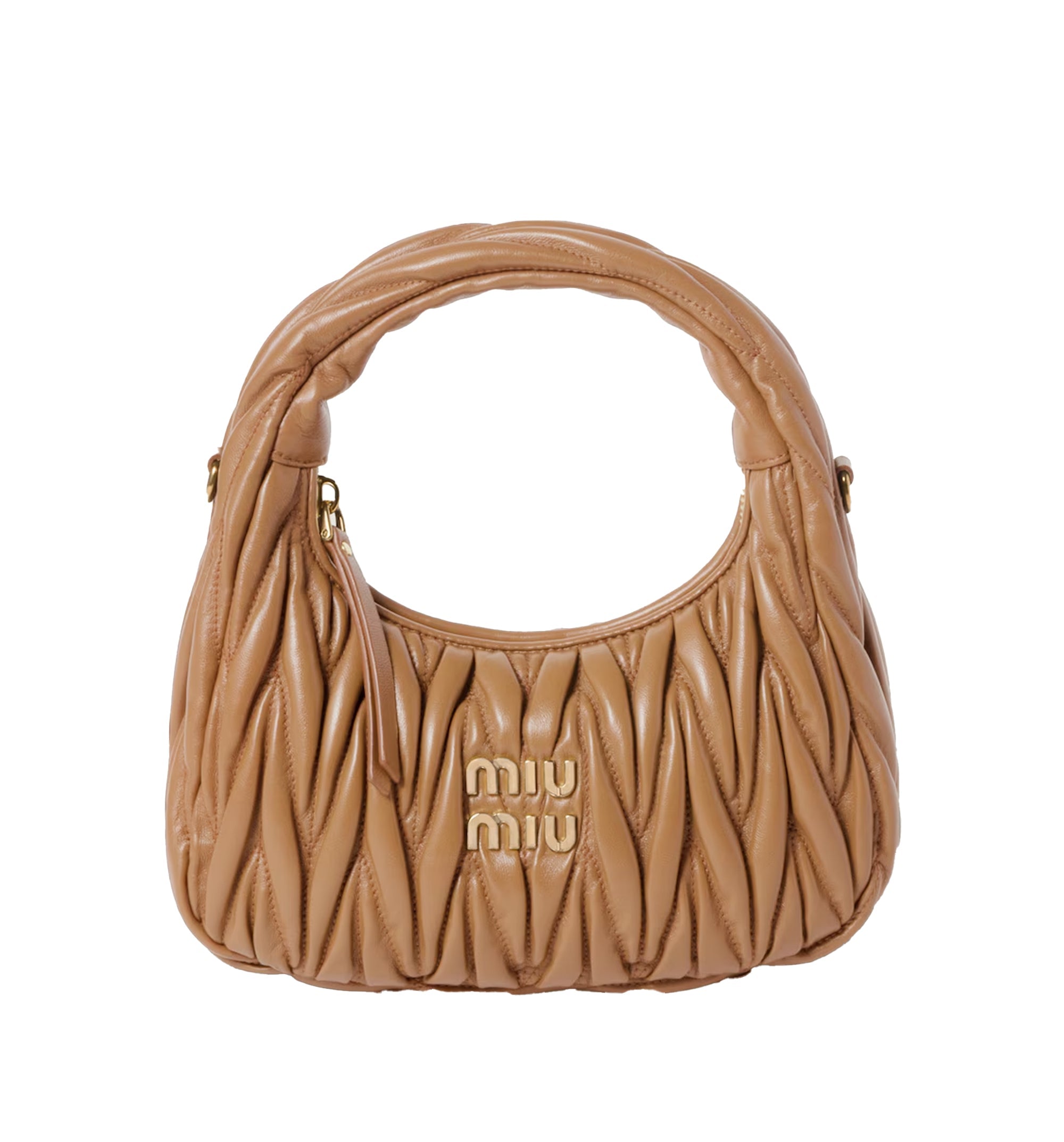 Wander Matelassé Nappa Leather Hobo Bag
