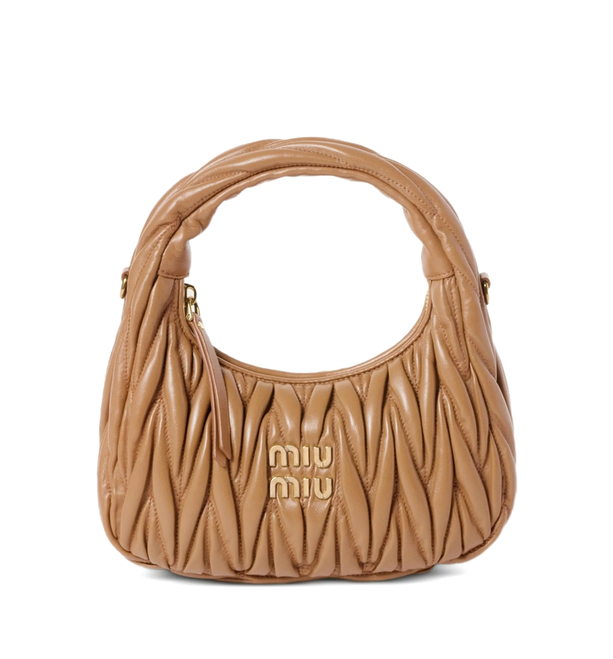 Wander Matelassé Nappa Leather Hobo Bag
