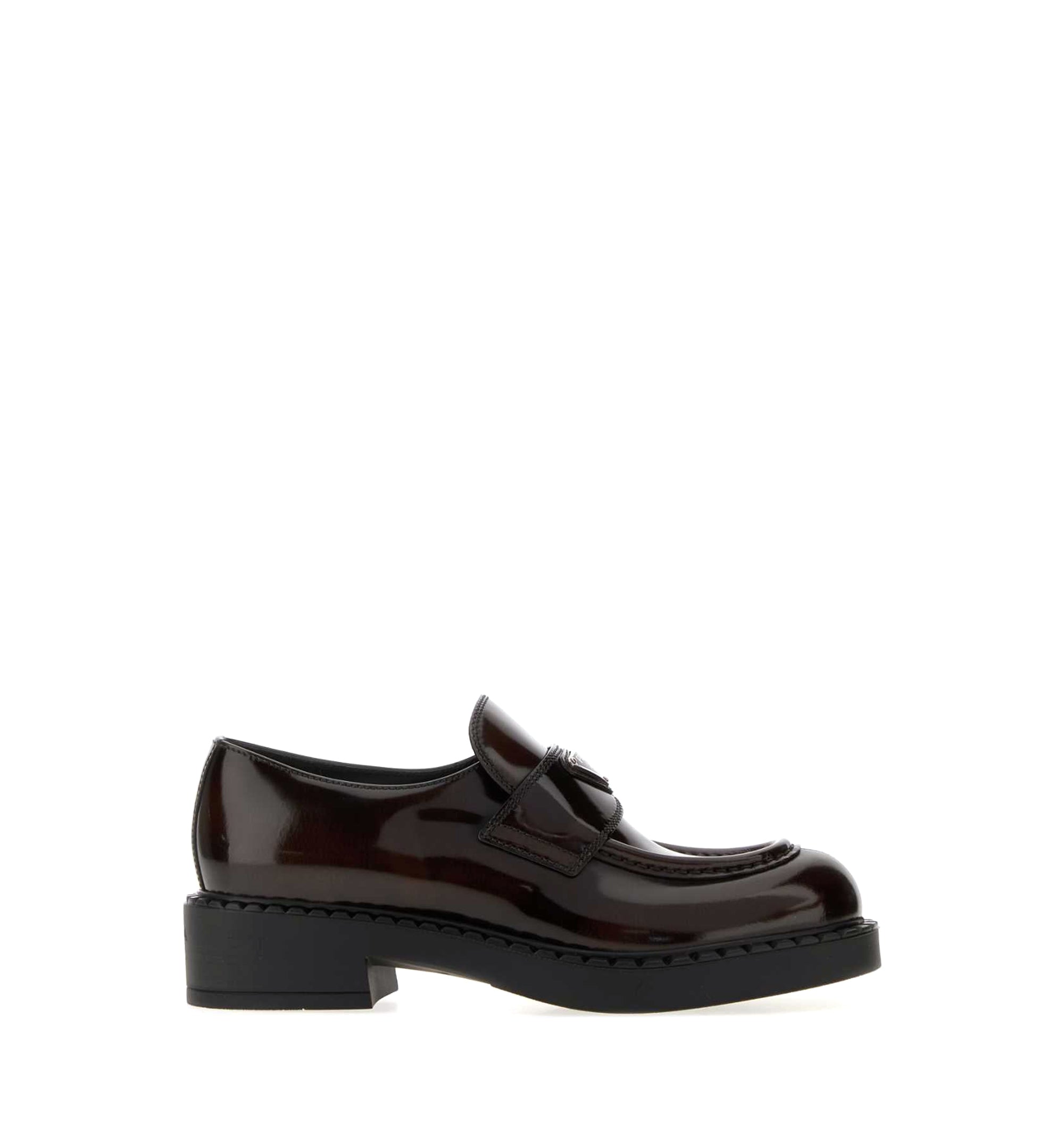 Chocolate Brushed Leather Loafers