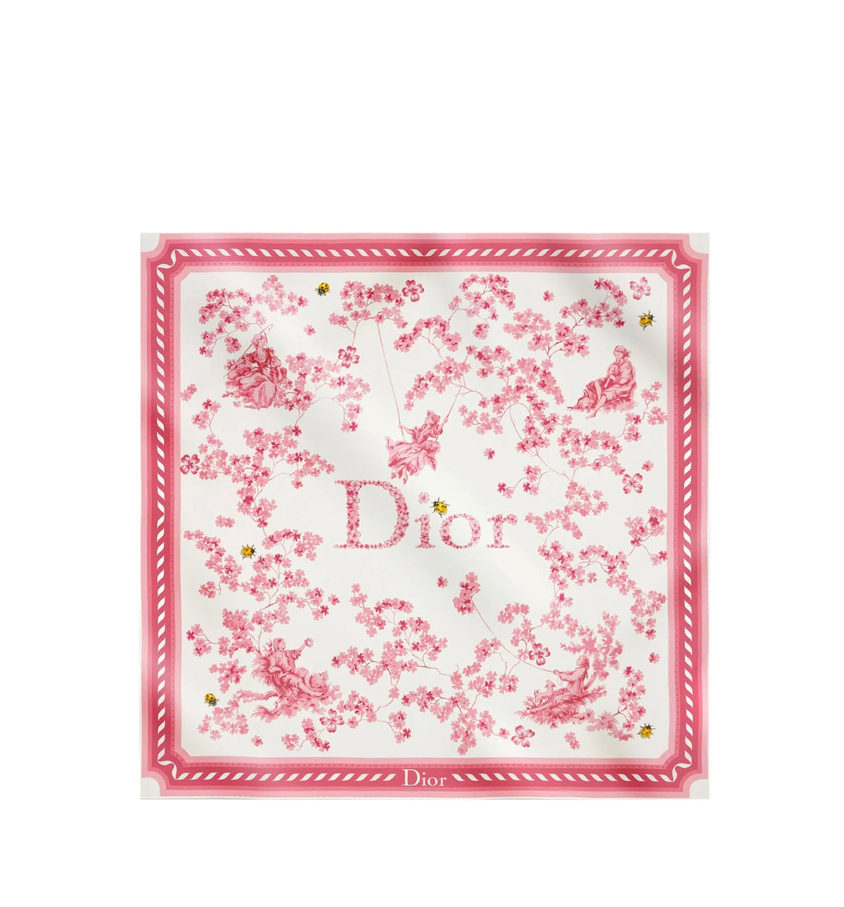 Toile de Jouy Clover 90 Square Scarf