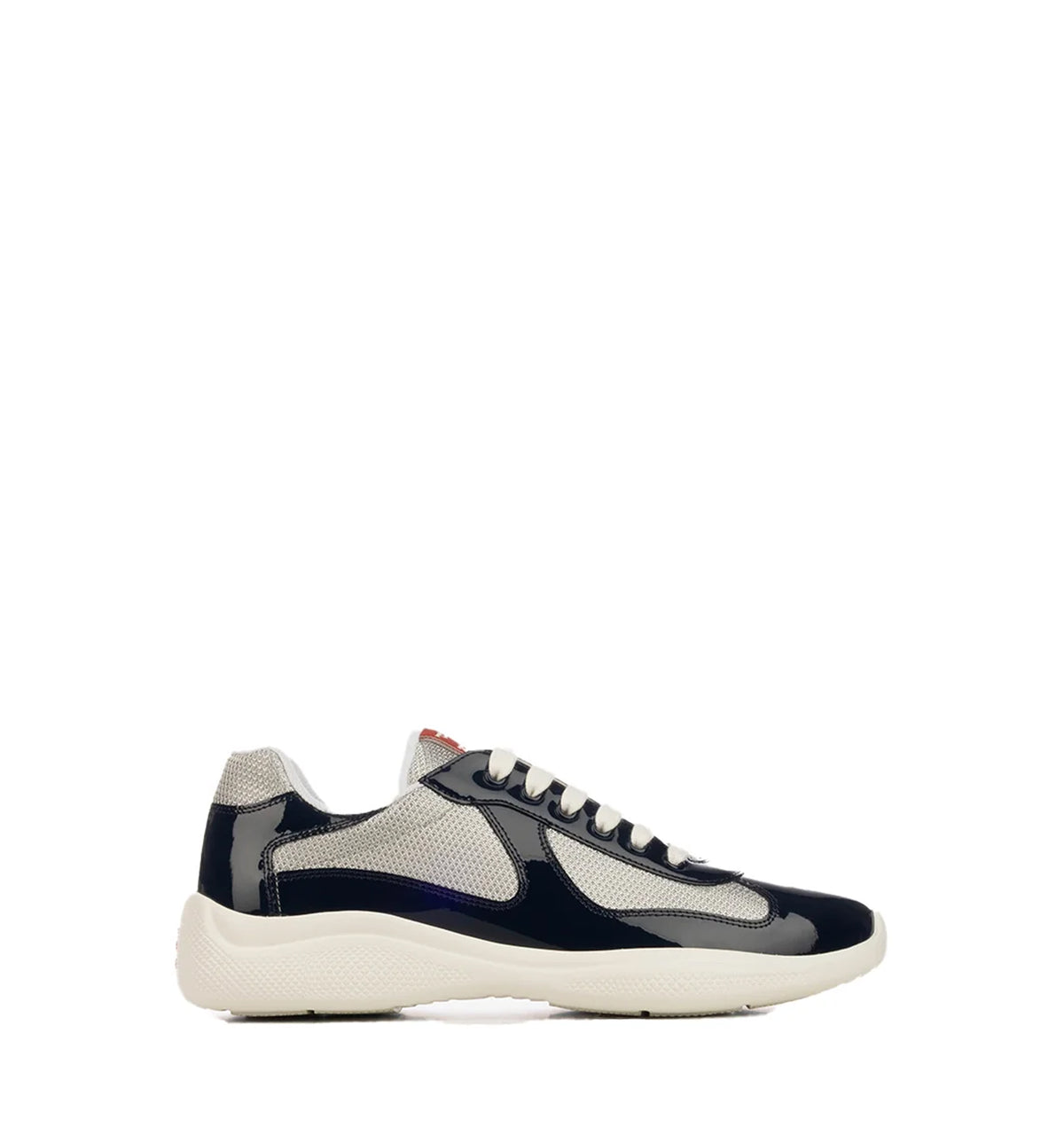 Patent Leather and Technical Fabric Prada America's Cup Sneakers