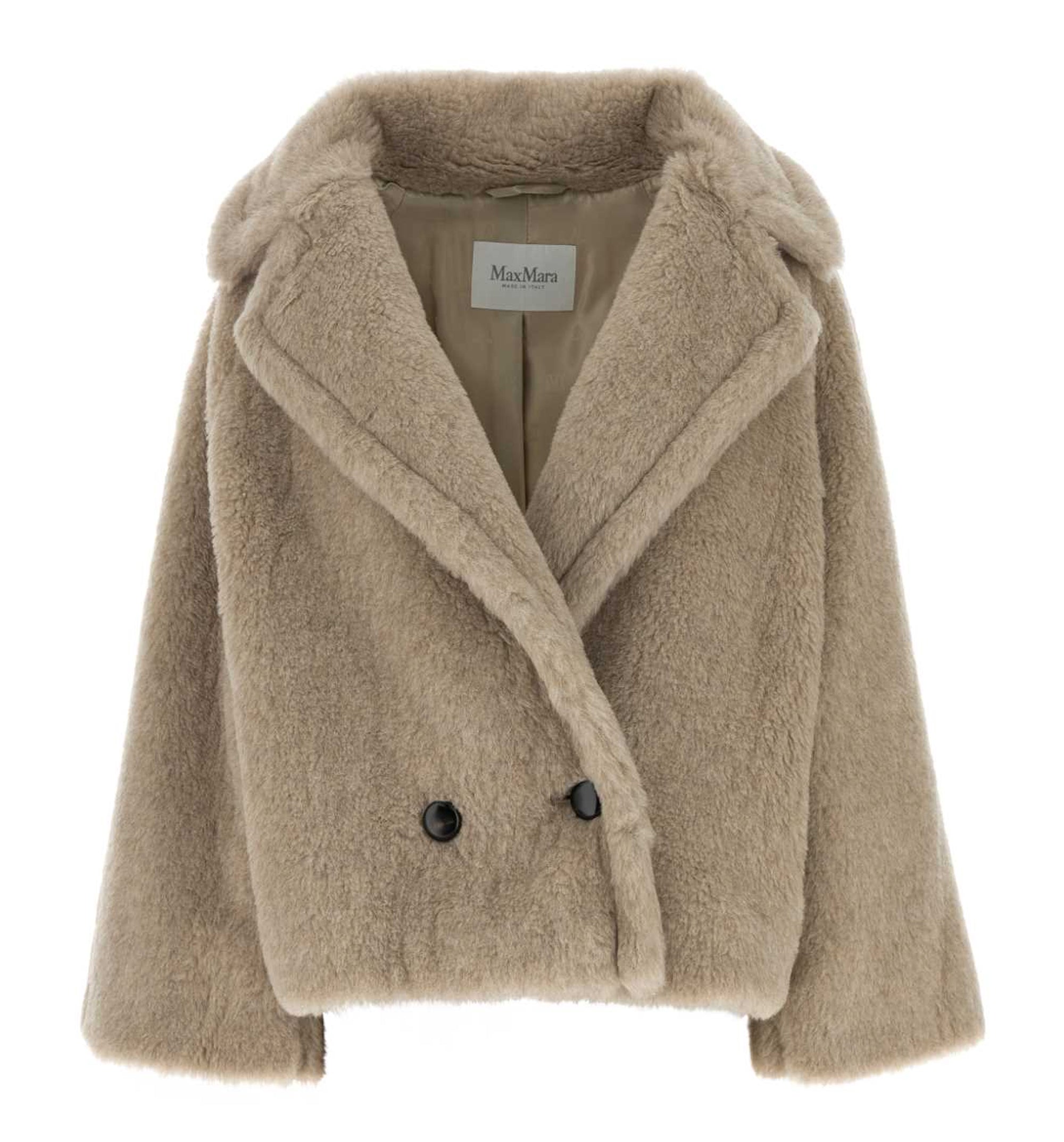 Alpaca and Cashmere Teddy Fabric Coat