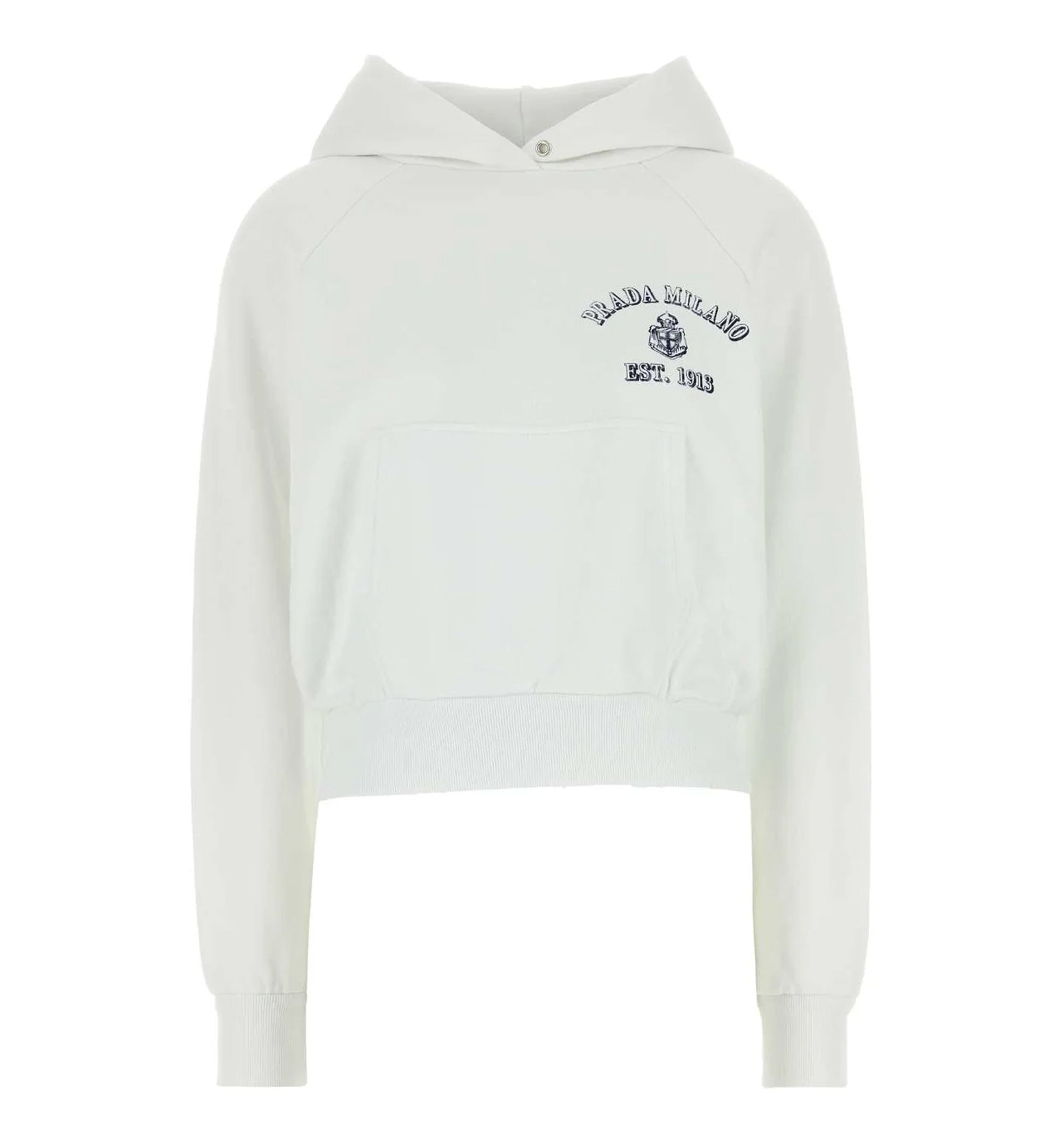 Prada Logo-Printed Long-Sleeved Hoodie