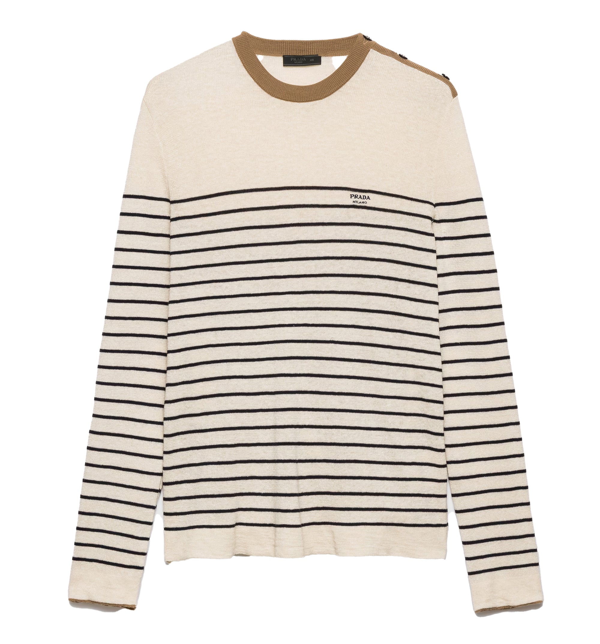 Striped Linen and Cotton Sweater