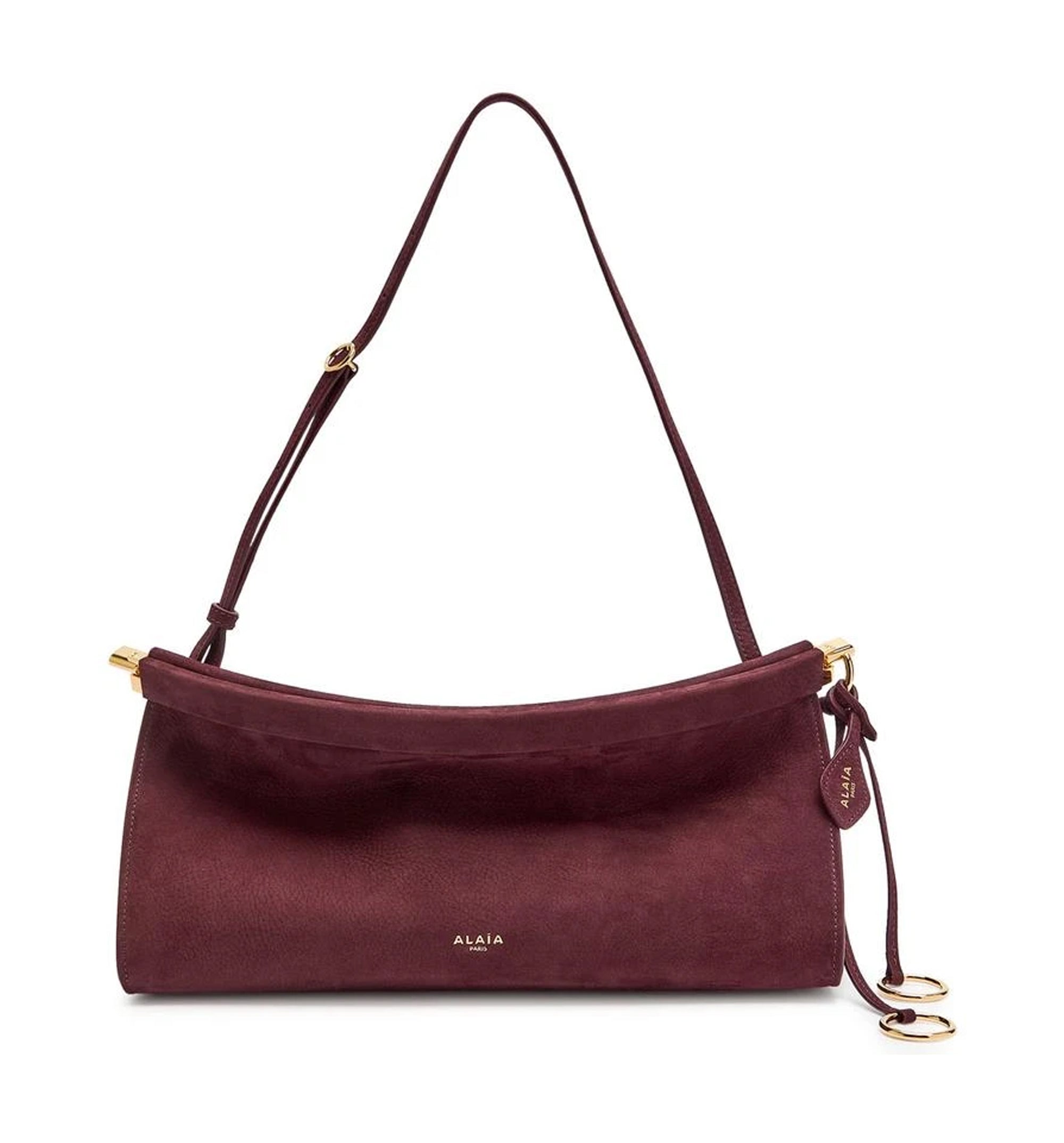 Le Click East West Small Bag In Suede