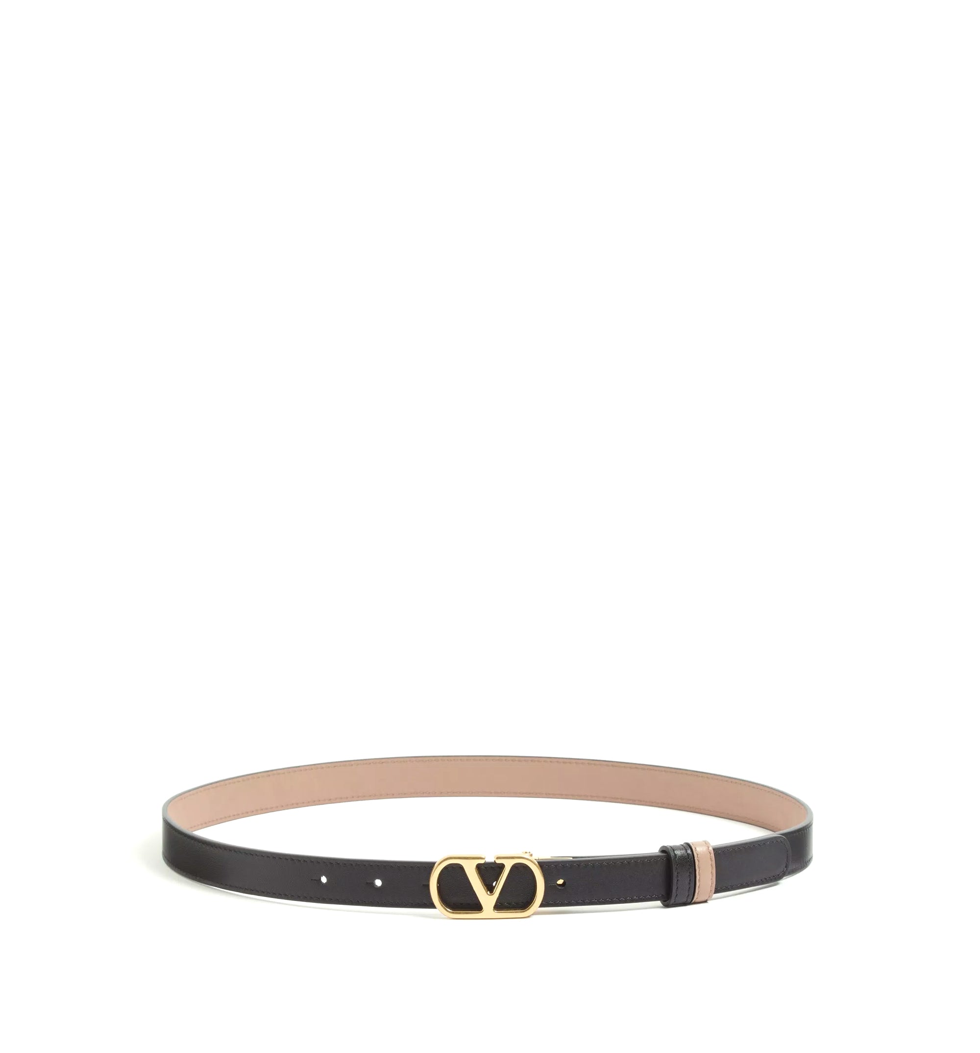 VLogo Signature Reversible Shiny Calfskin Belt