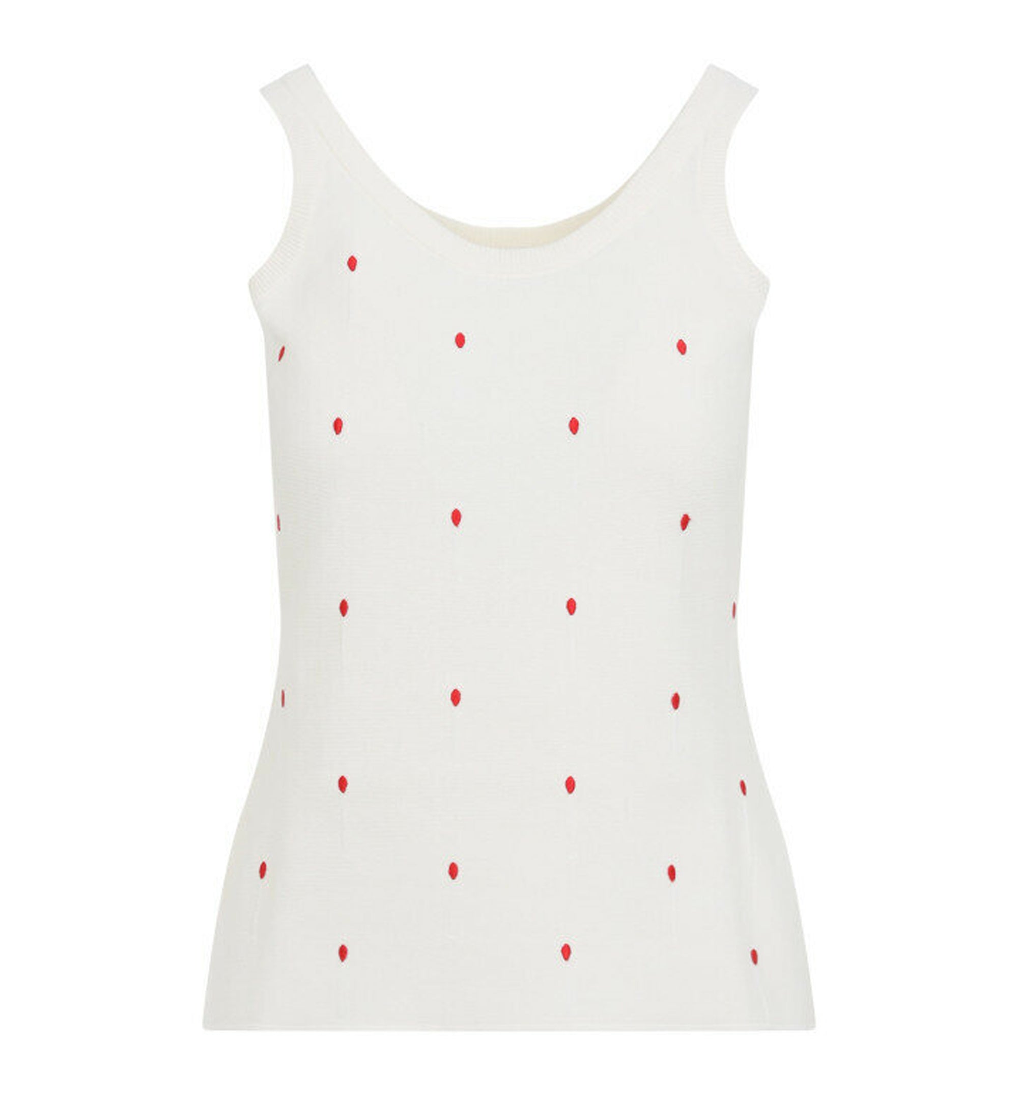 Tank Top in Chalk & Vernis