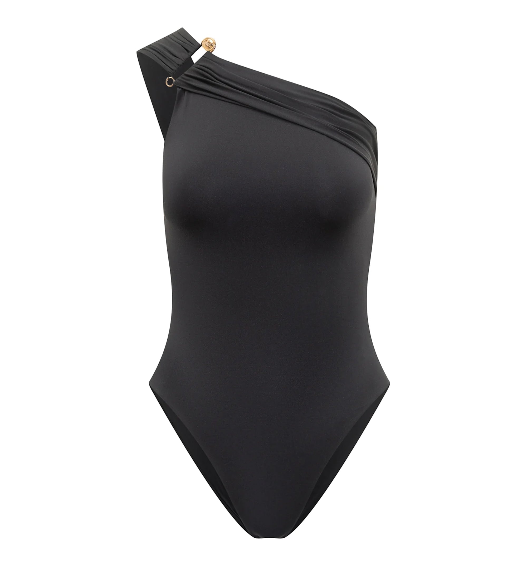 Safety Pin Gathered One-Piece Swimsuit