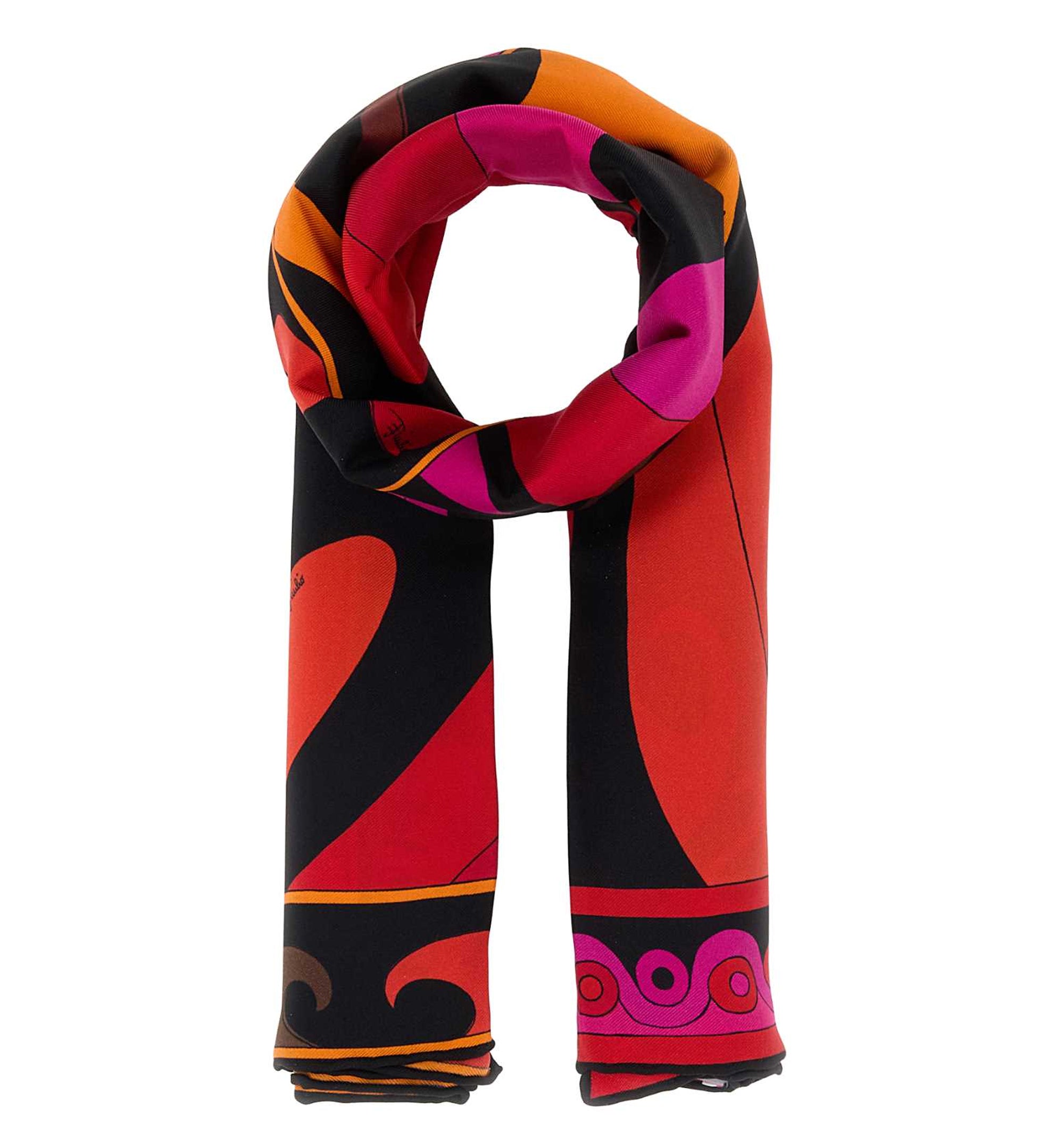 Iride and Marmo-Print Silk Carrè Scarf