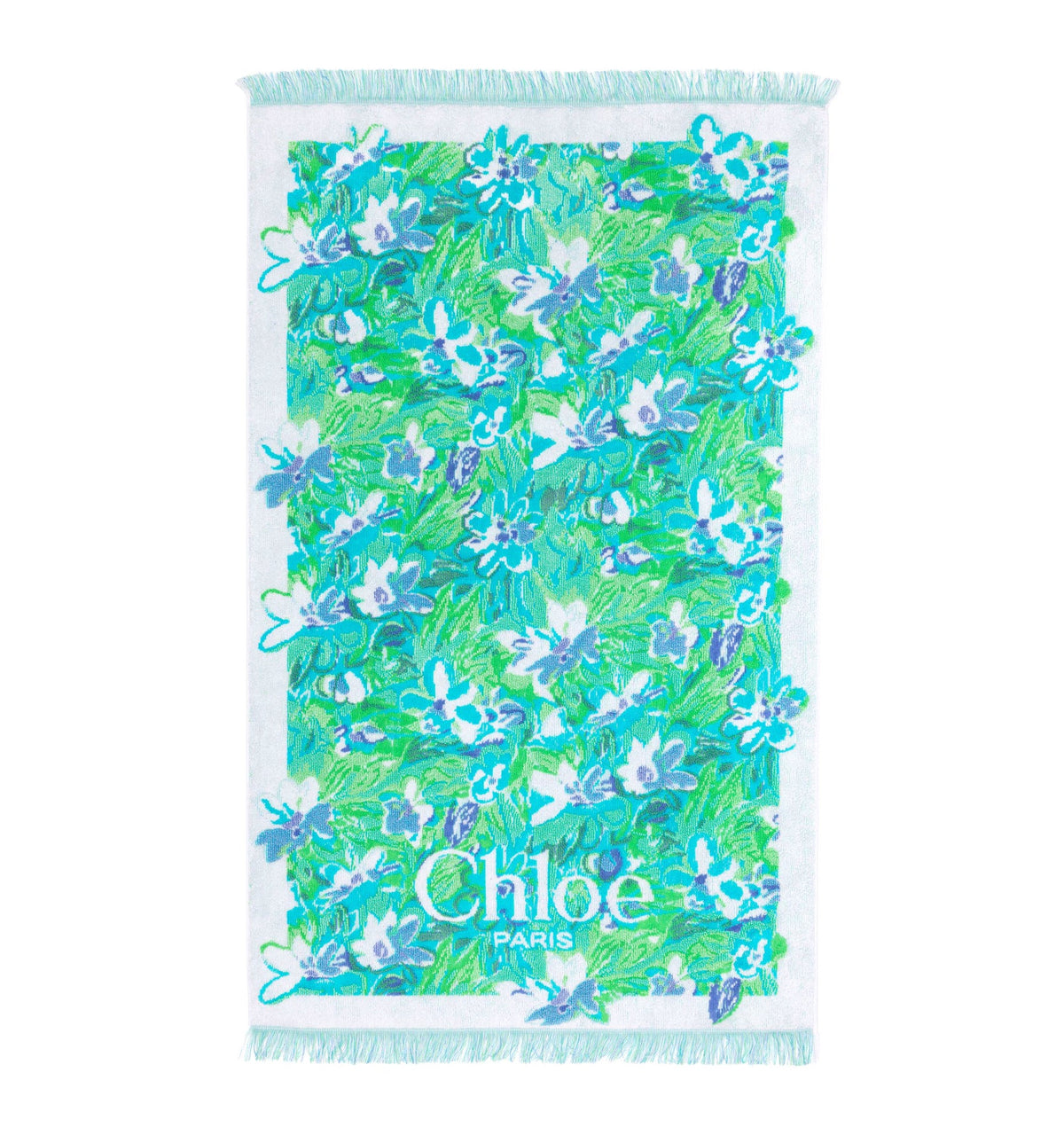 The Chloé Wild Flowers beach towel in cotton toweling