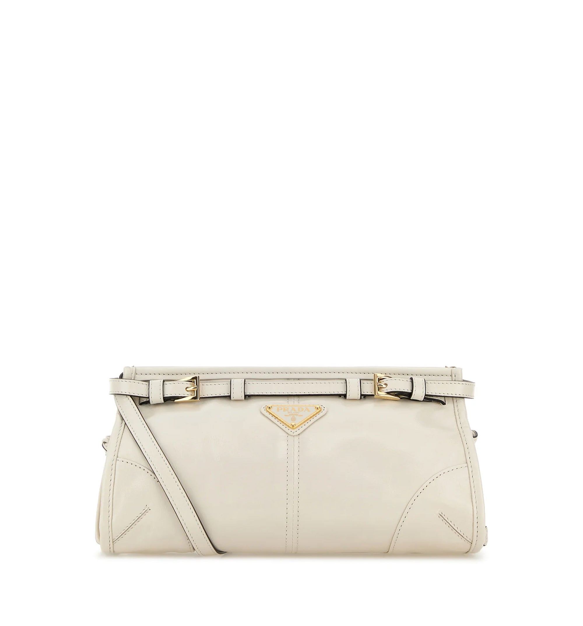 Small Prada Bonnie Crossbody Bag - Ivory