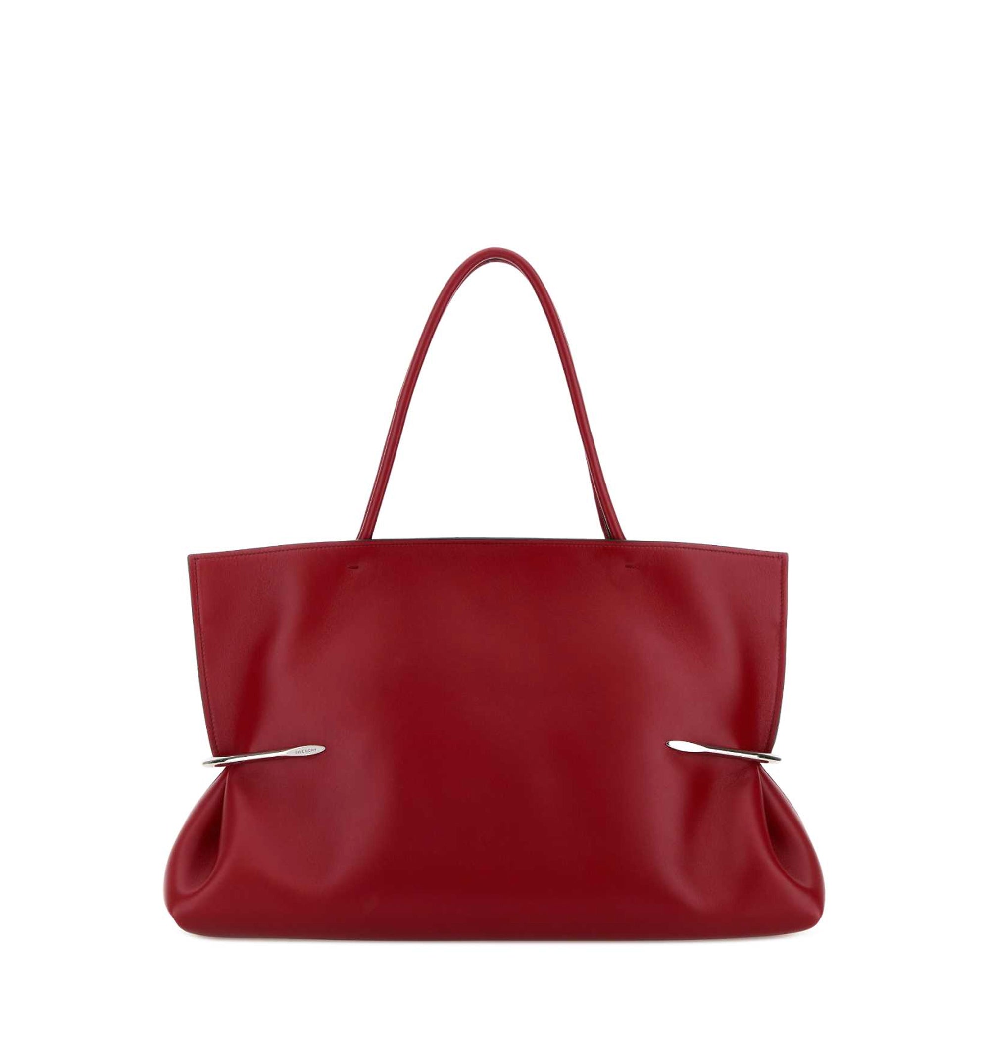 Pinch Squeezed Horizontal Tote Bag in Nappa Leather