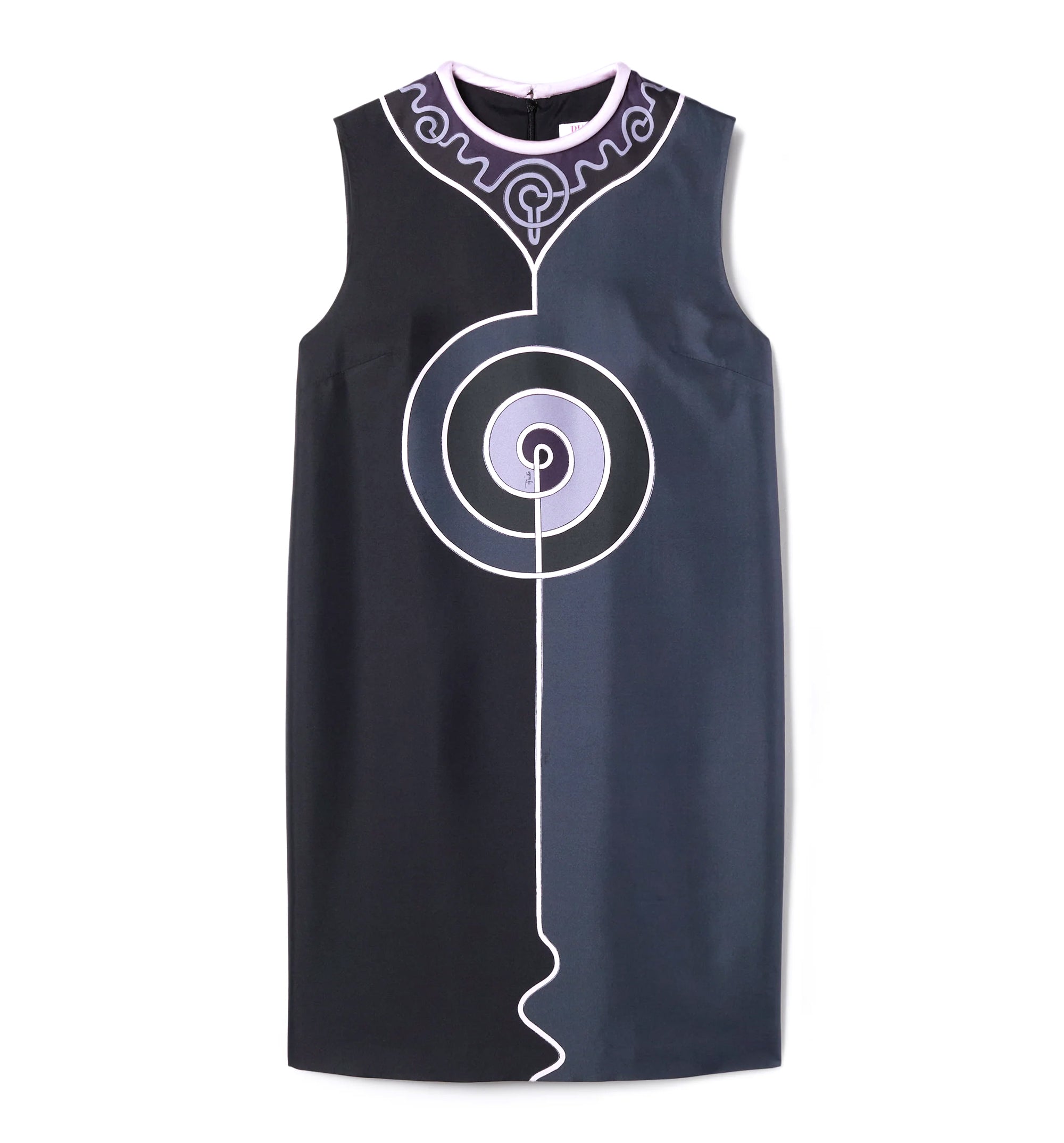 Astro Print Sleeveless Mini Dress