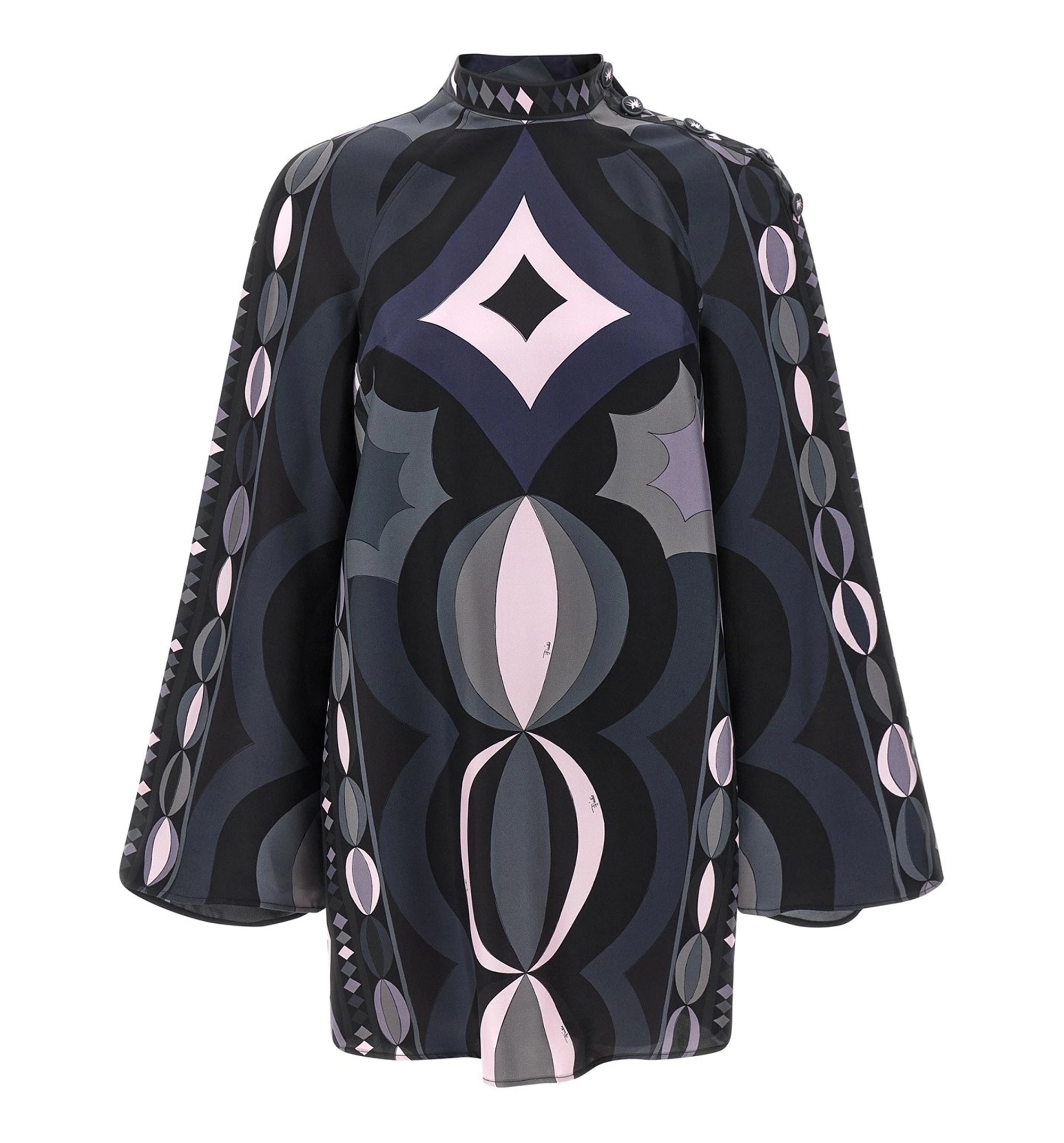 Collane Print Silk Twill Dress