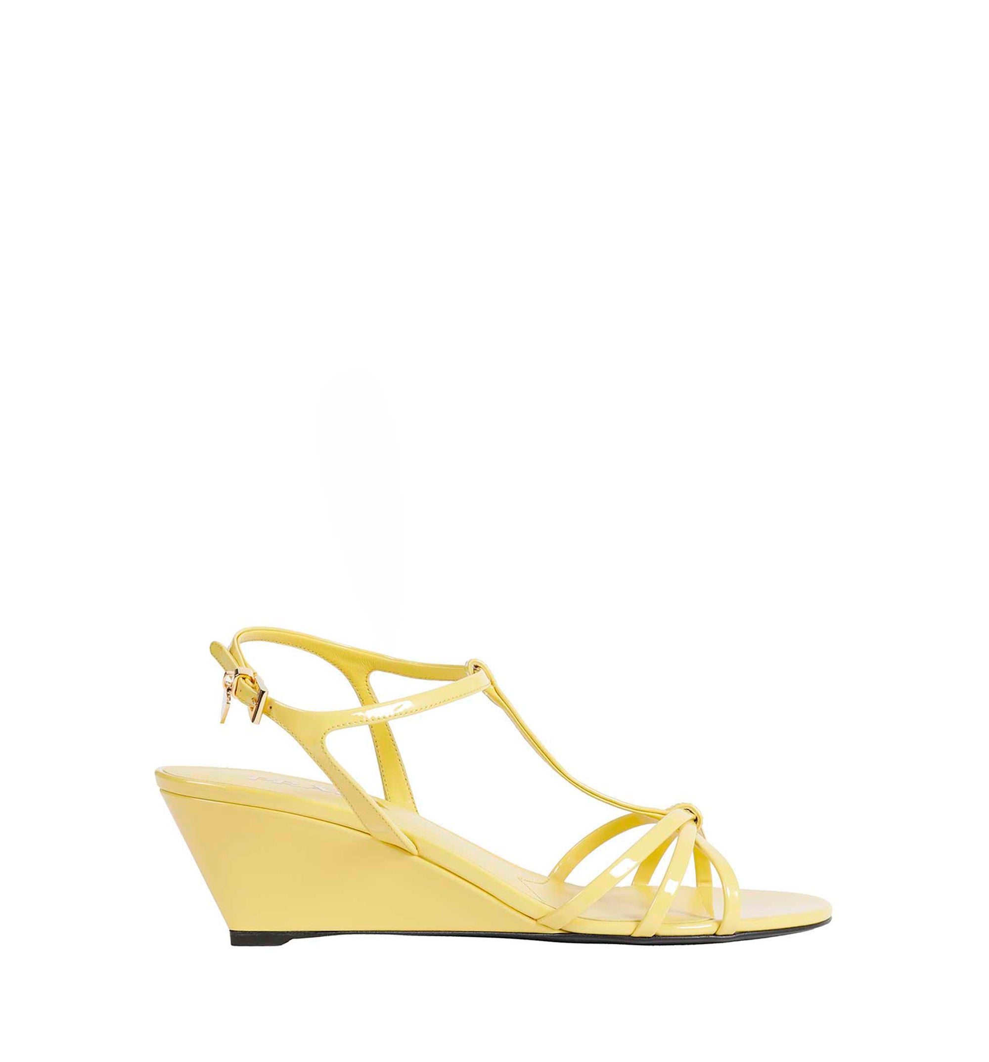 Patent leather sandals