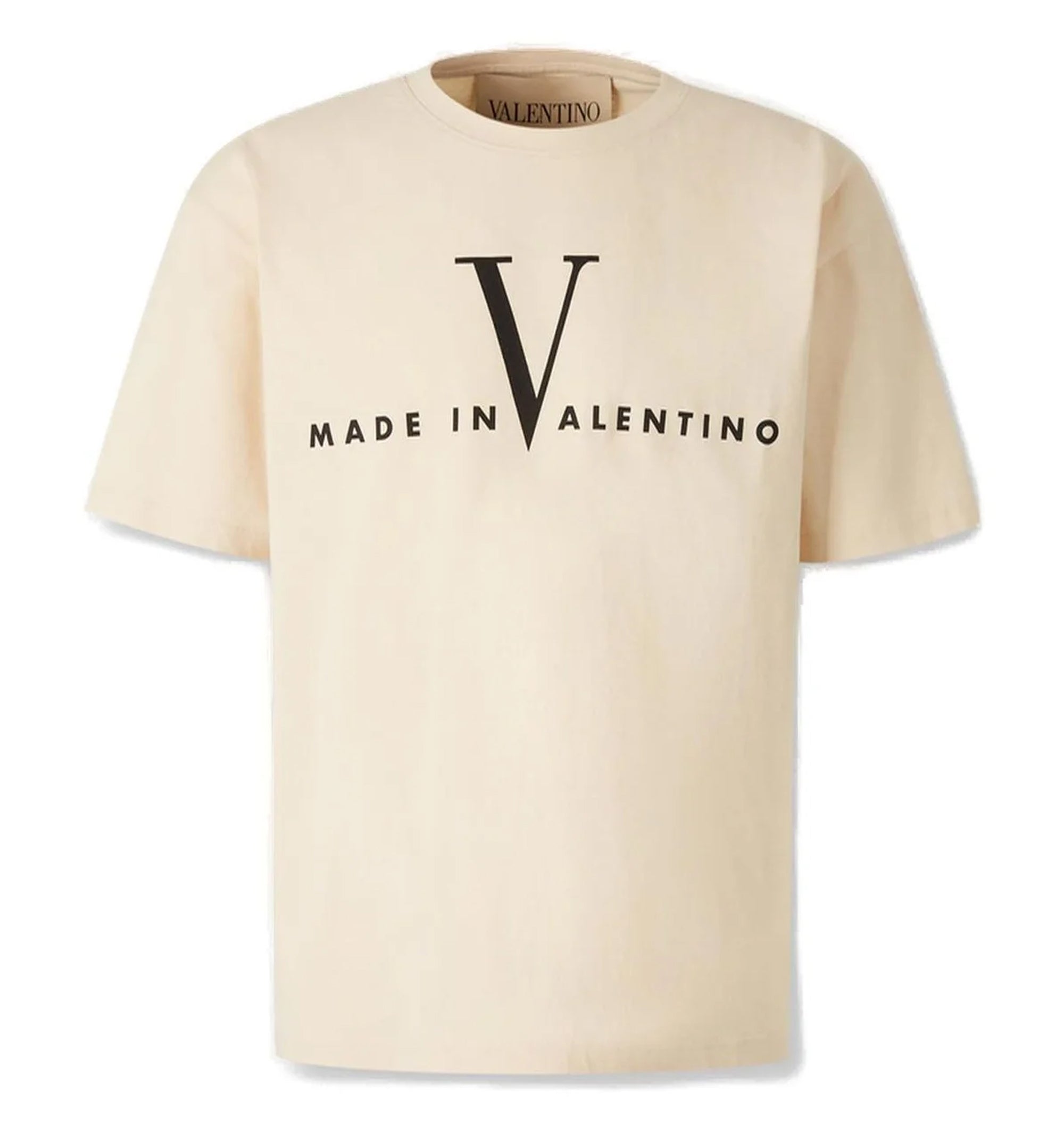 T-Shirt With Made In Valentino Print