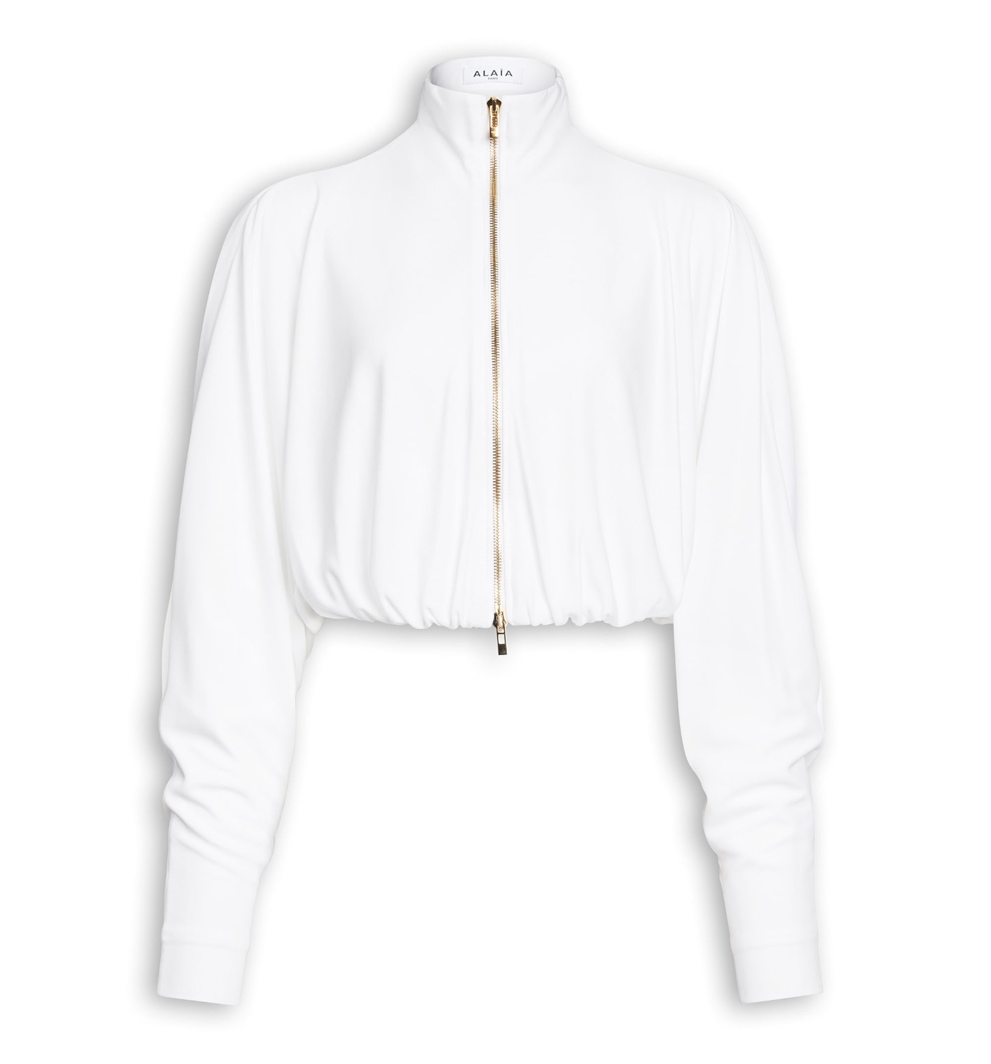 Draped Matte Jersey Jacket