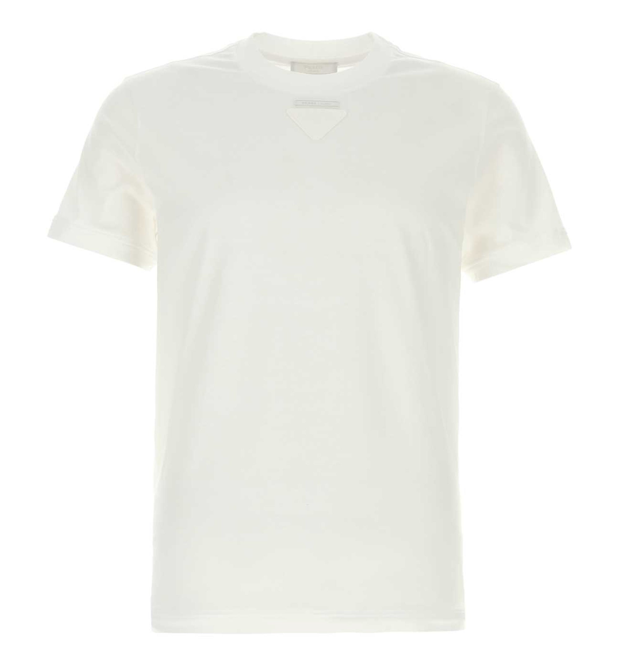 Cotton T-Shirt With Fabric Triangle