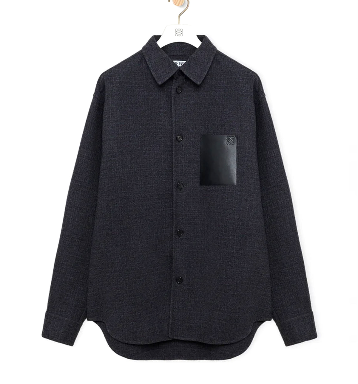 Overshirt in wool blend