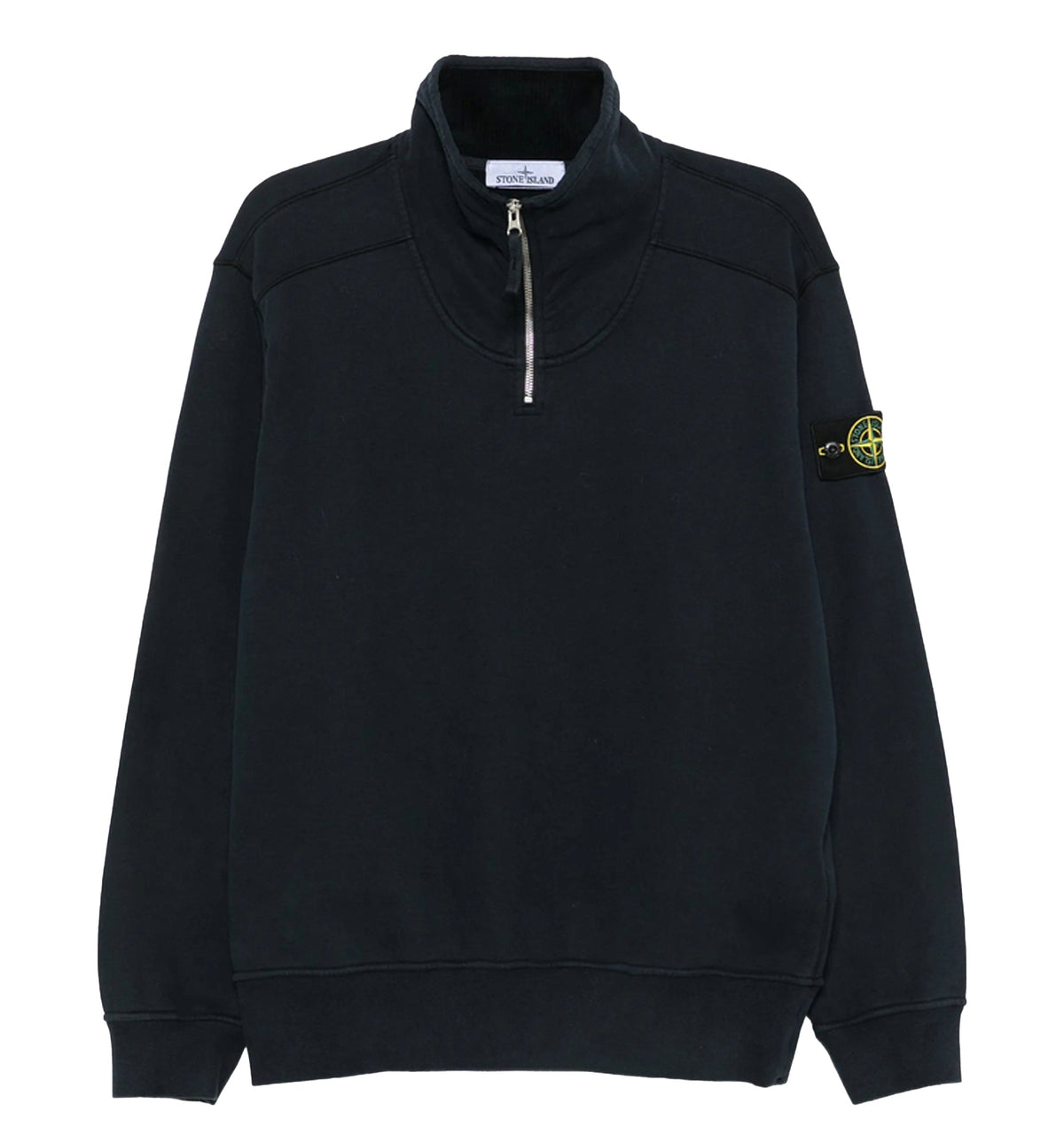 Quarter-zip Logo-patch Sweater