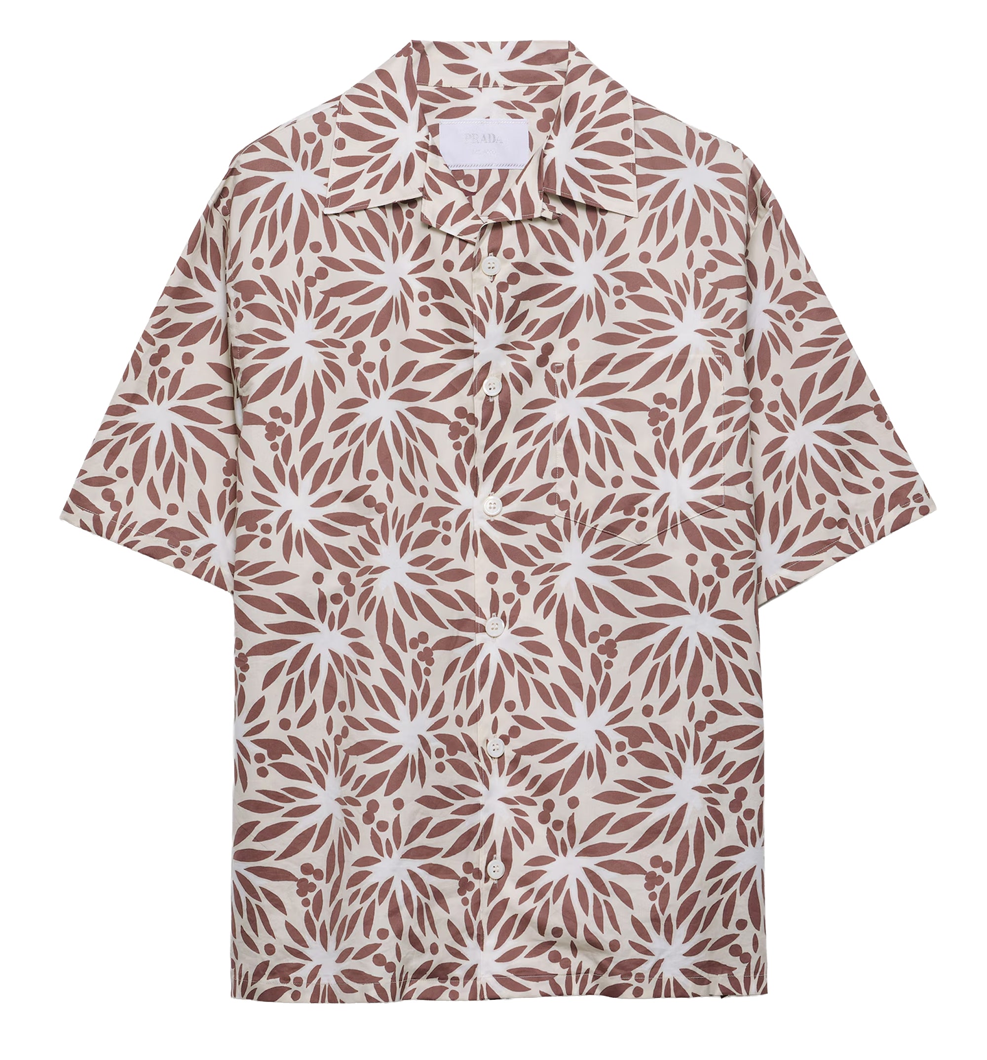 Printed Cotton Bowling Shirt