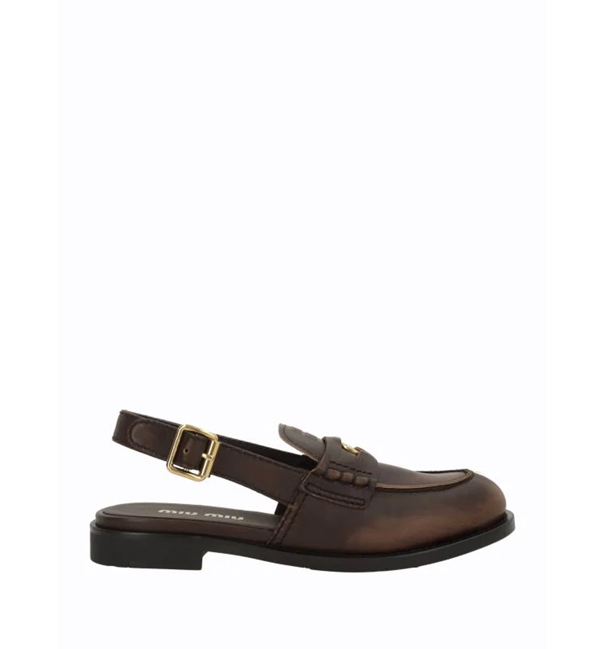 Logo-Detail Slingback Loafers