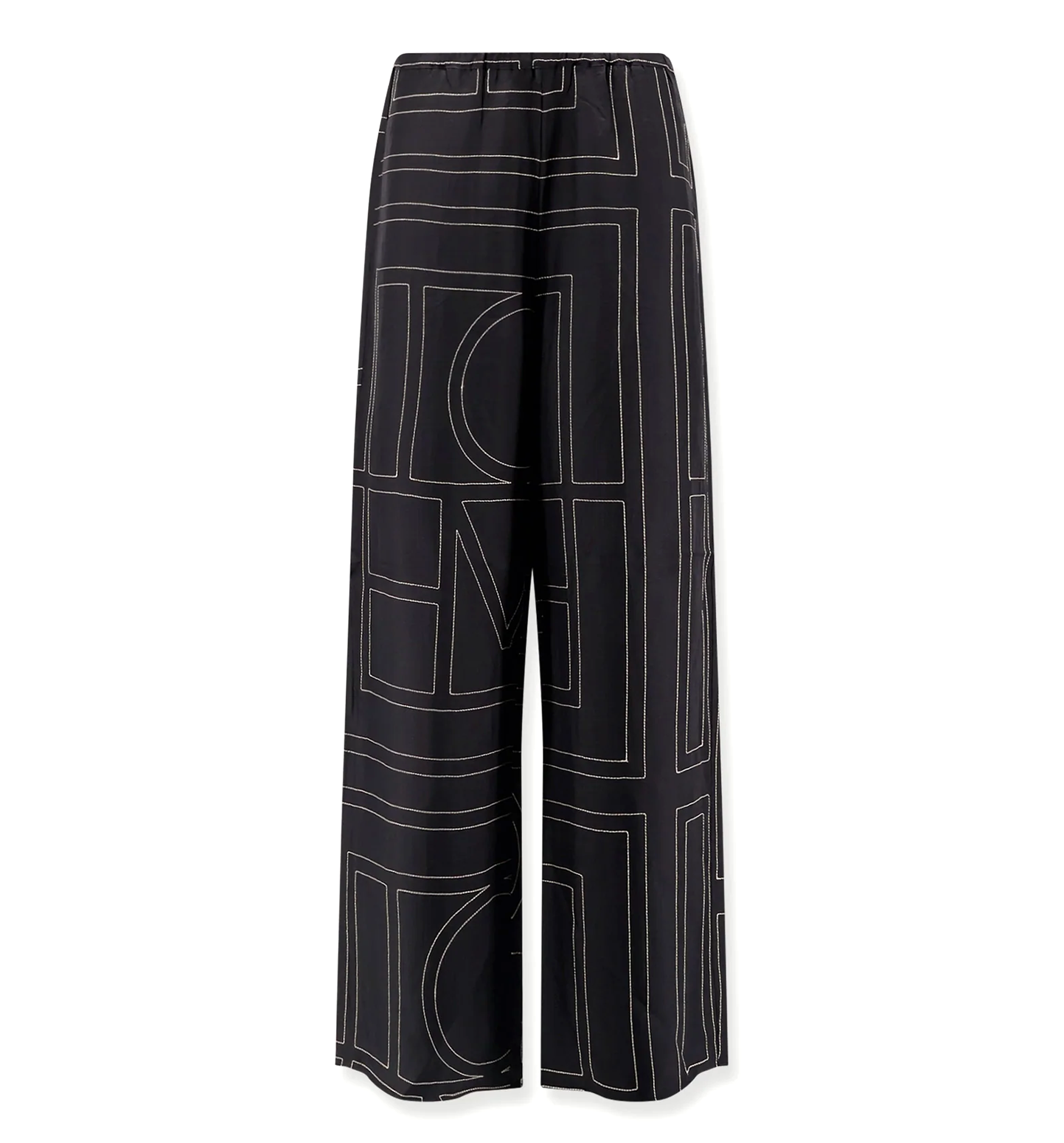 Monogram Silk PJ Bottoms