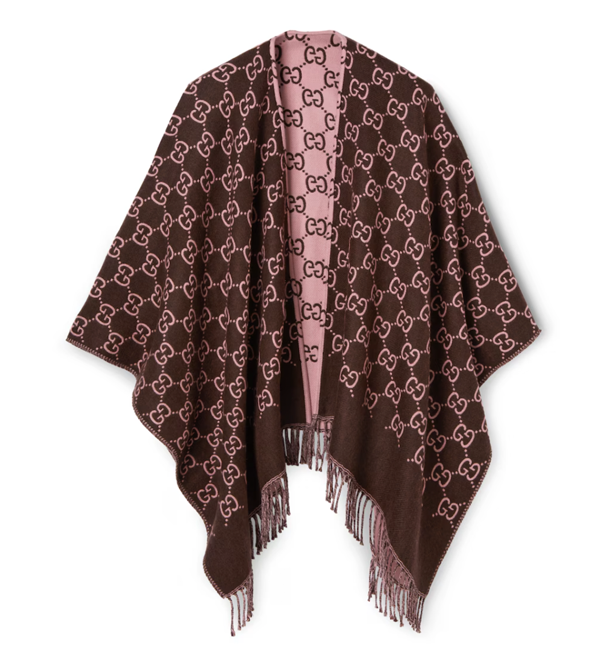 GG Wool Jacquard Cape