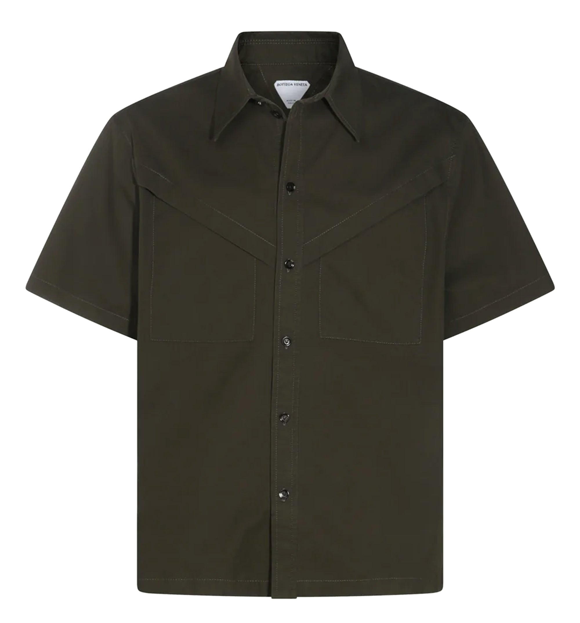 Light Cotton Twill Shirt - Khaki