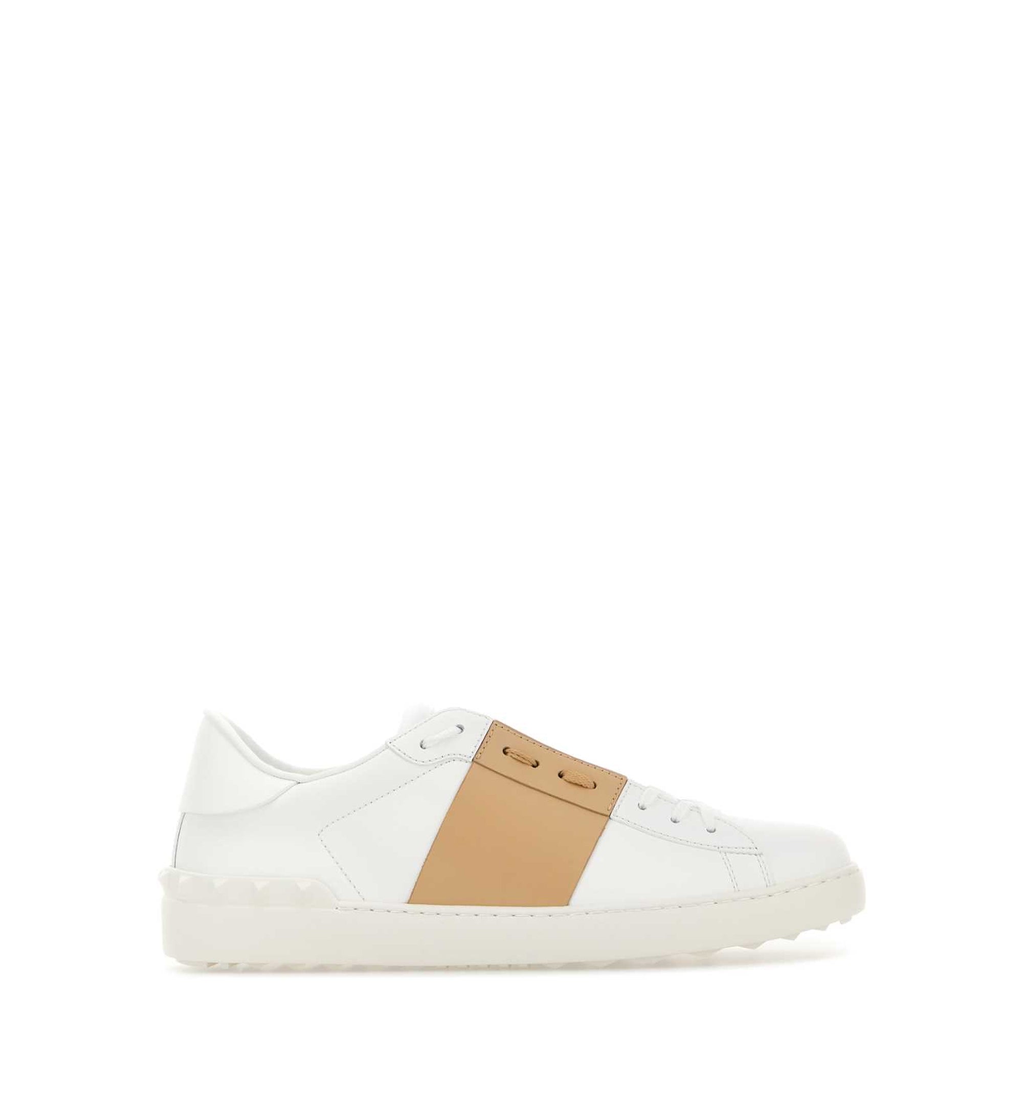 Open Leather Sneakers
