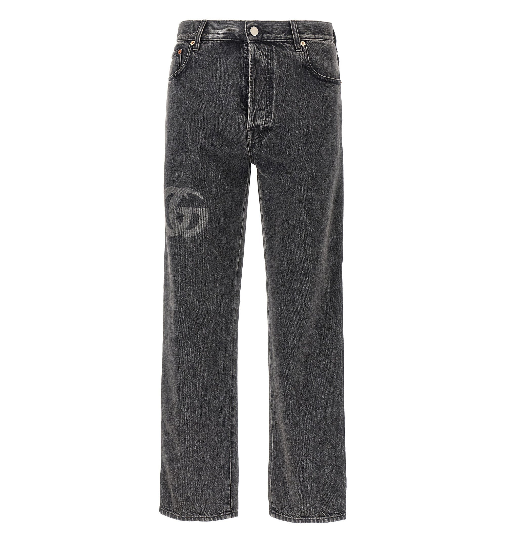 Slim Fit Denim Pant With Logo Detail