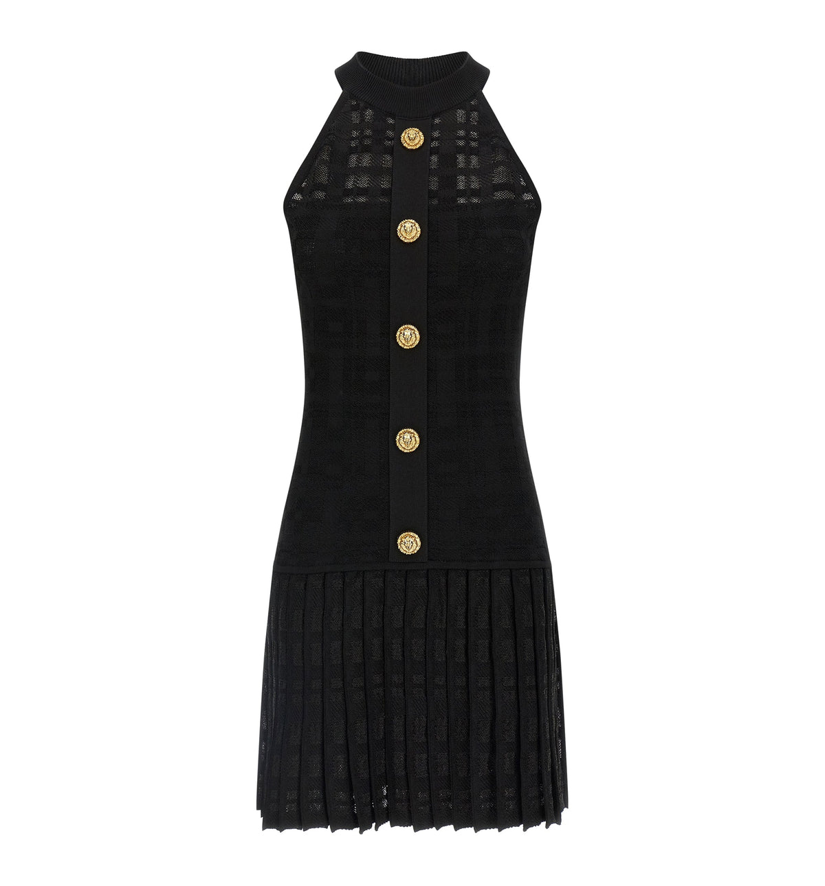 Tartan knit dress