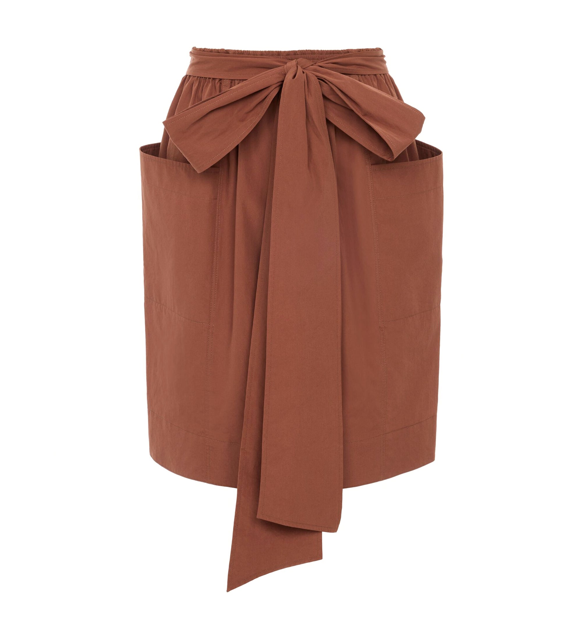 Pencil skirt in cotton poplin