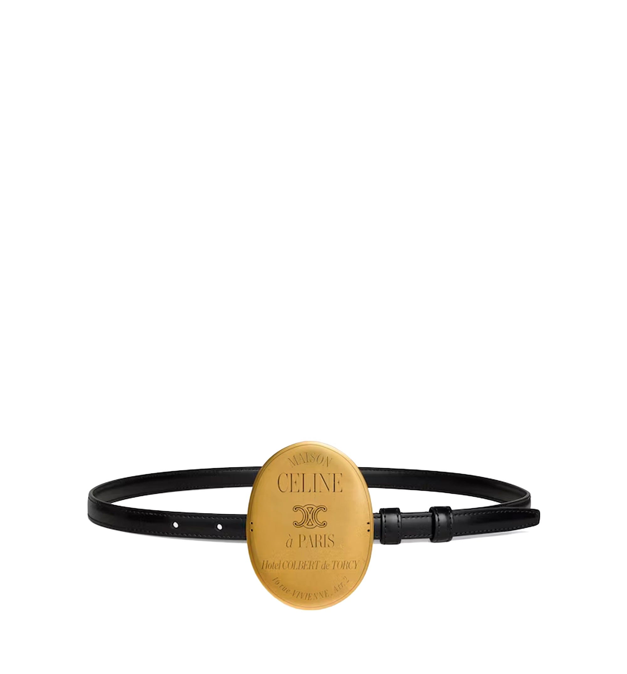 Maison Celine Belt 13mm In Taurillon Leather