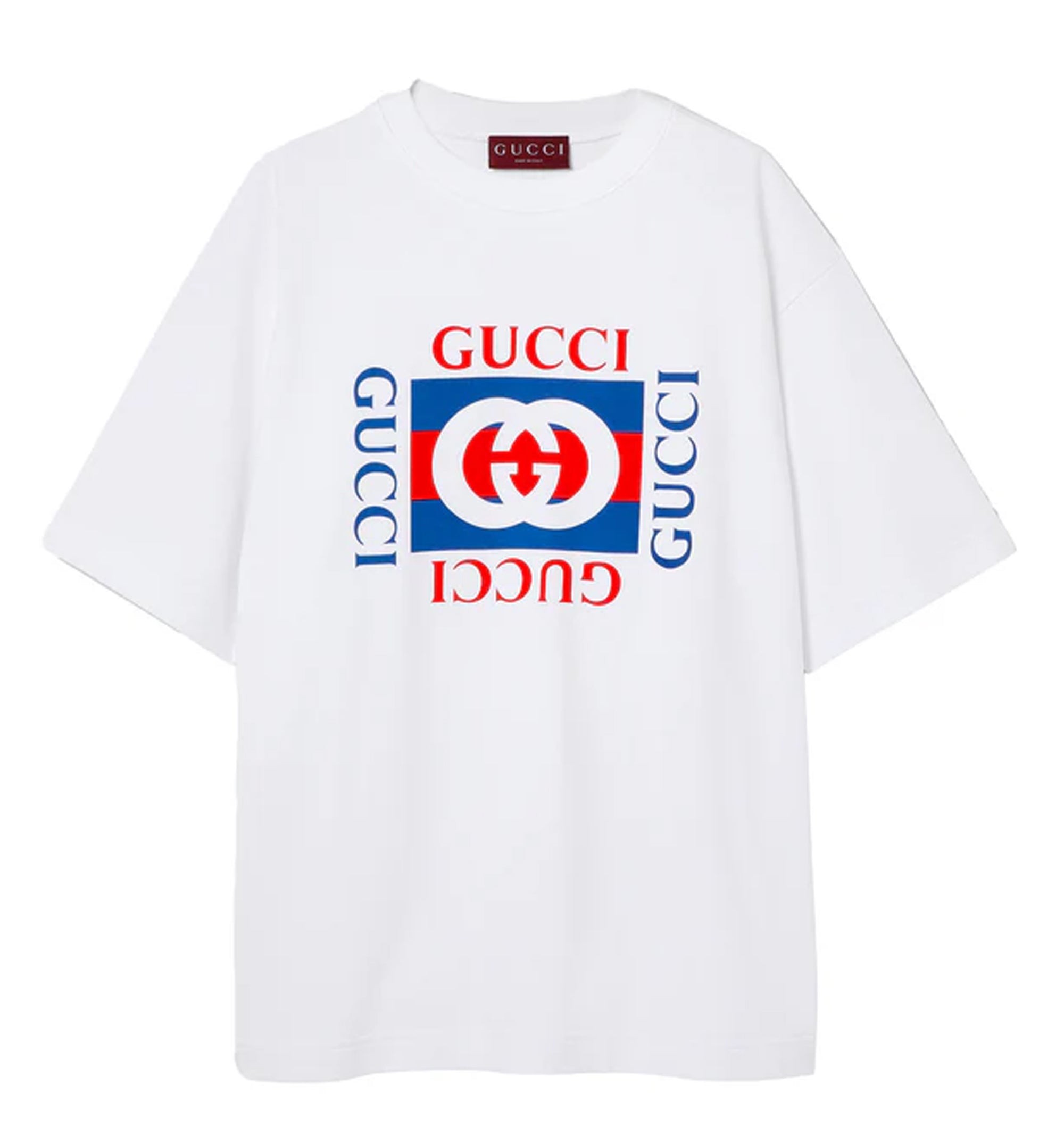 Interlocking GG Print Cotton Jersey T-Shirt