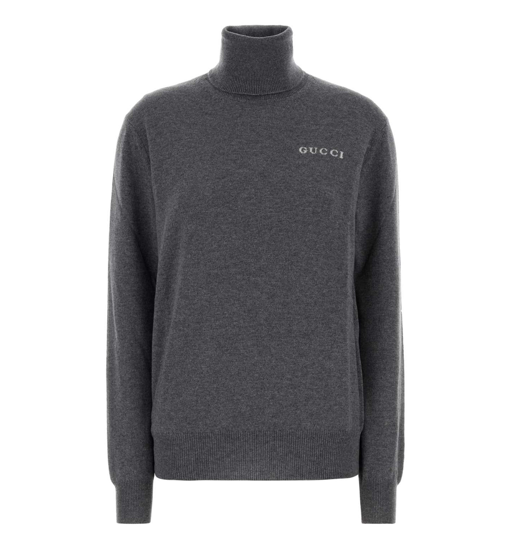 Cashmere Turtleneck With Intarsia