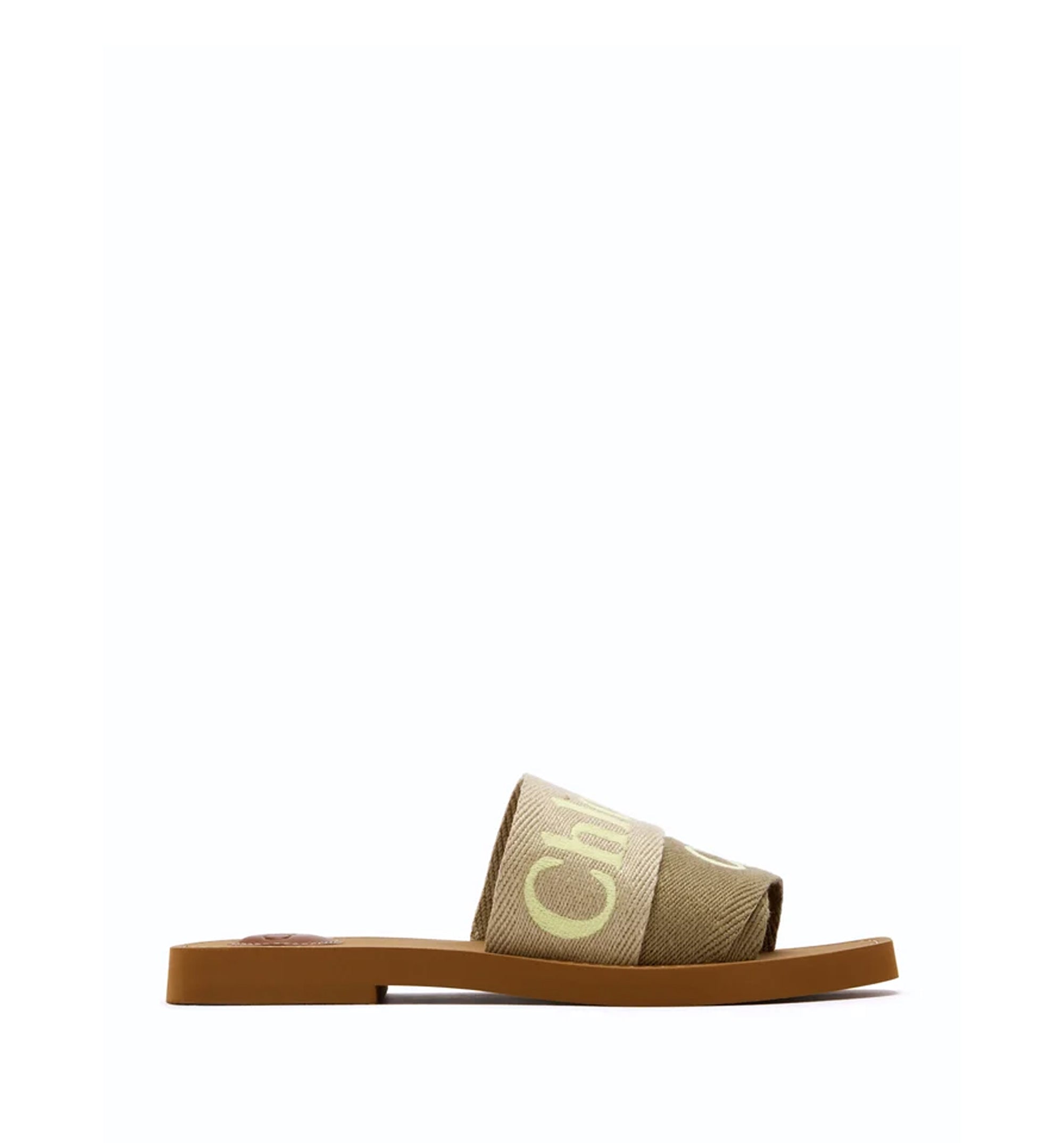 Woody linen sandals