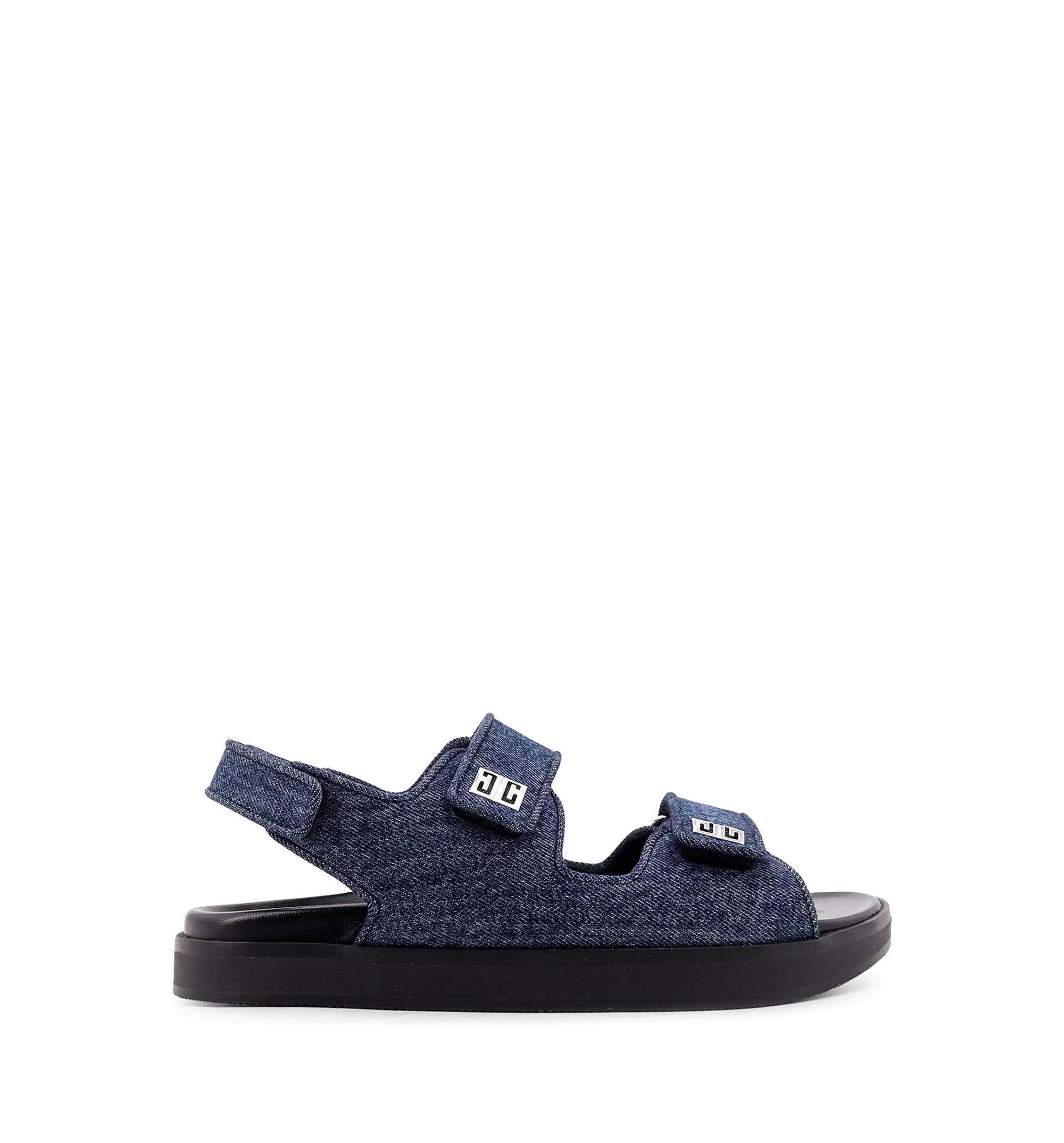 4G Strap Flat Denim Sandals
