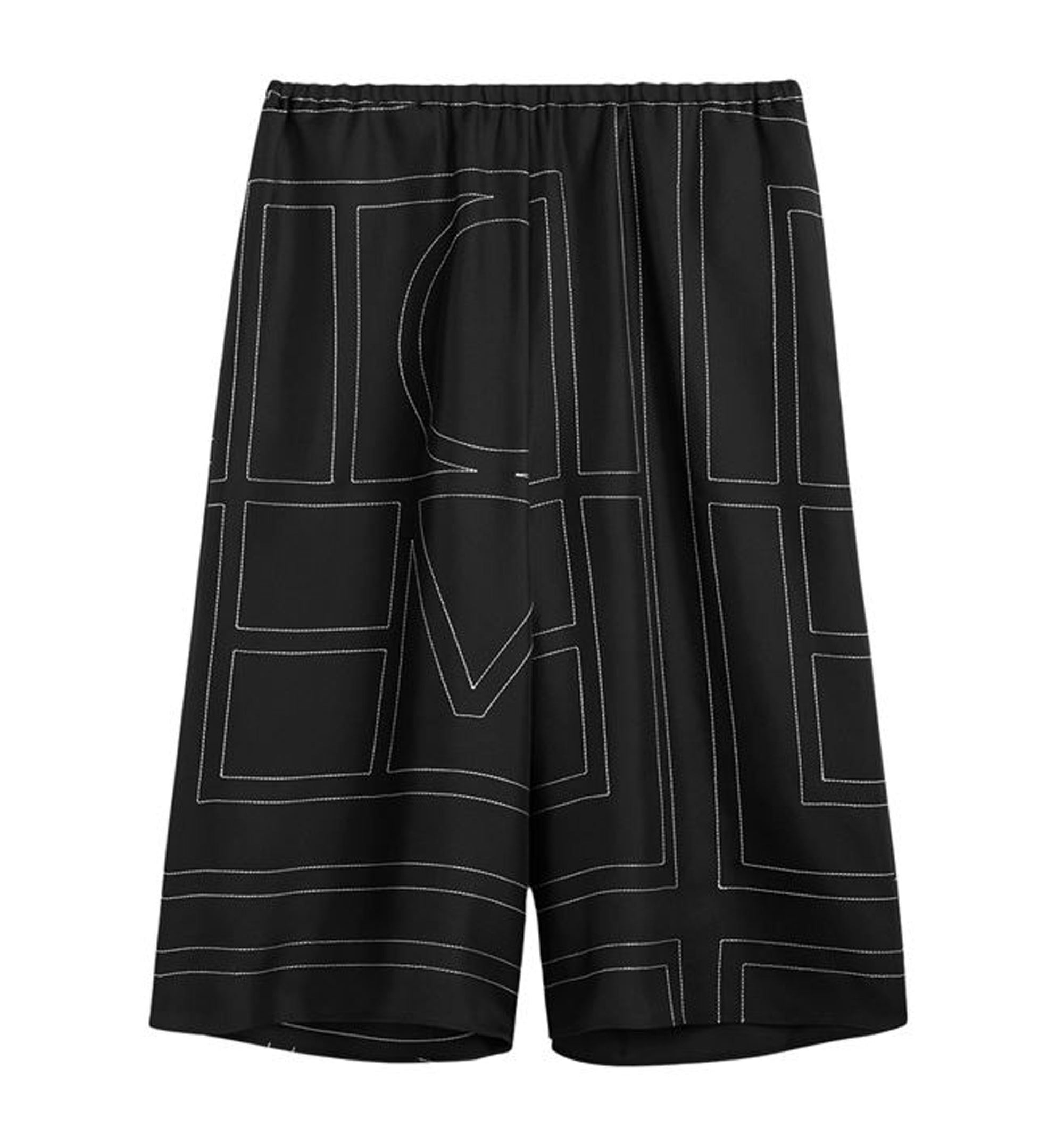 Monogram Silk Pajama Shorts