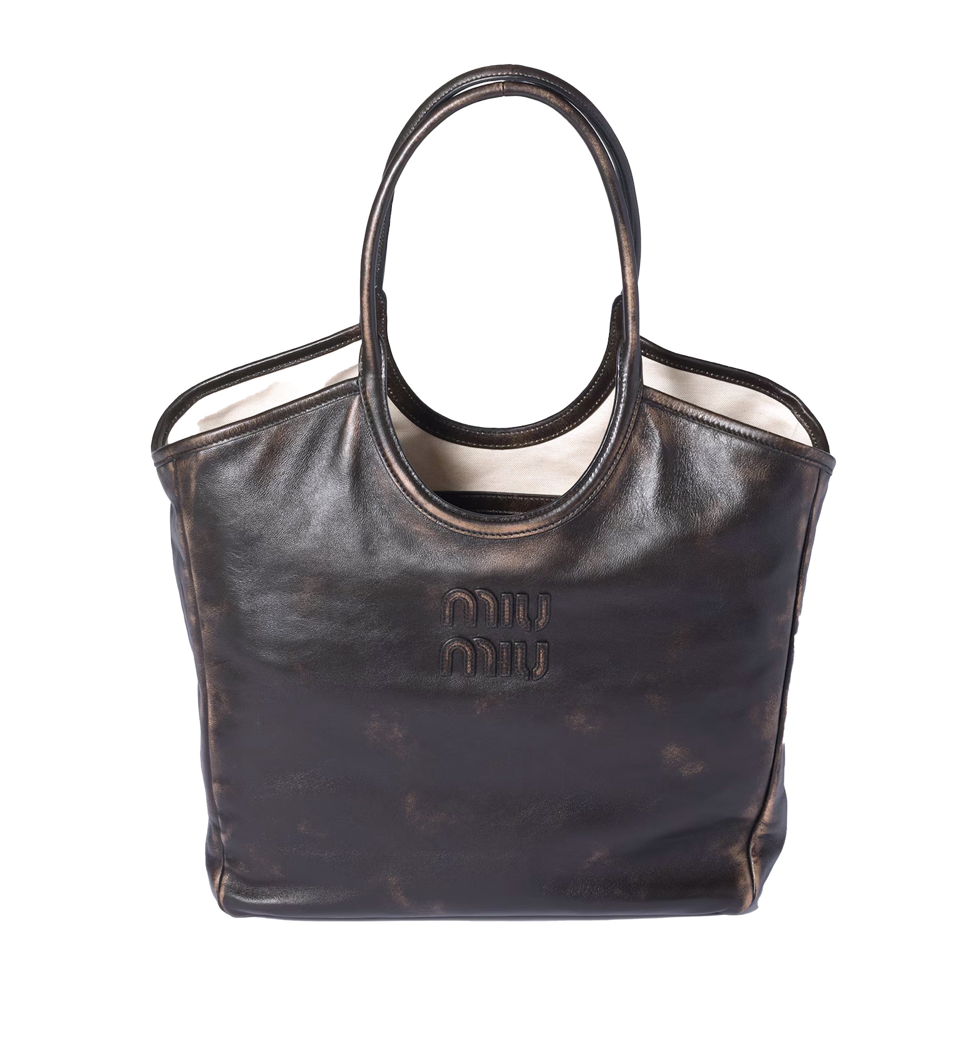 Ivy leather tote bag