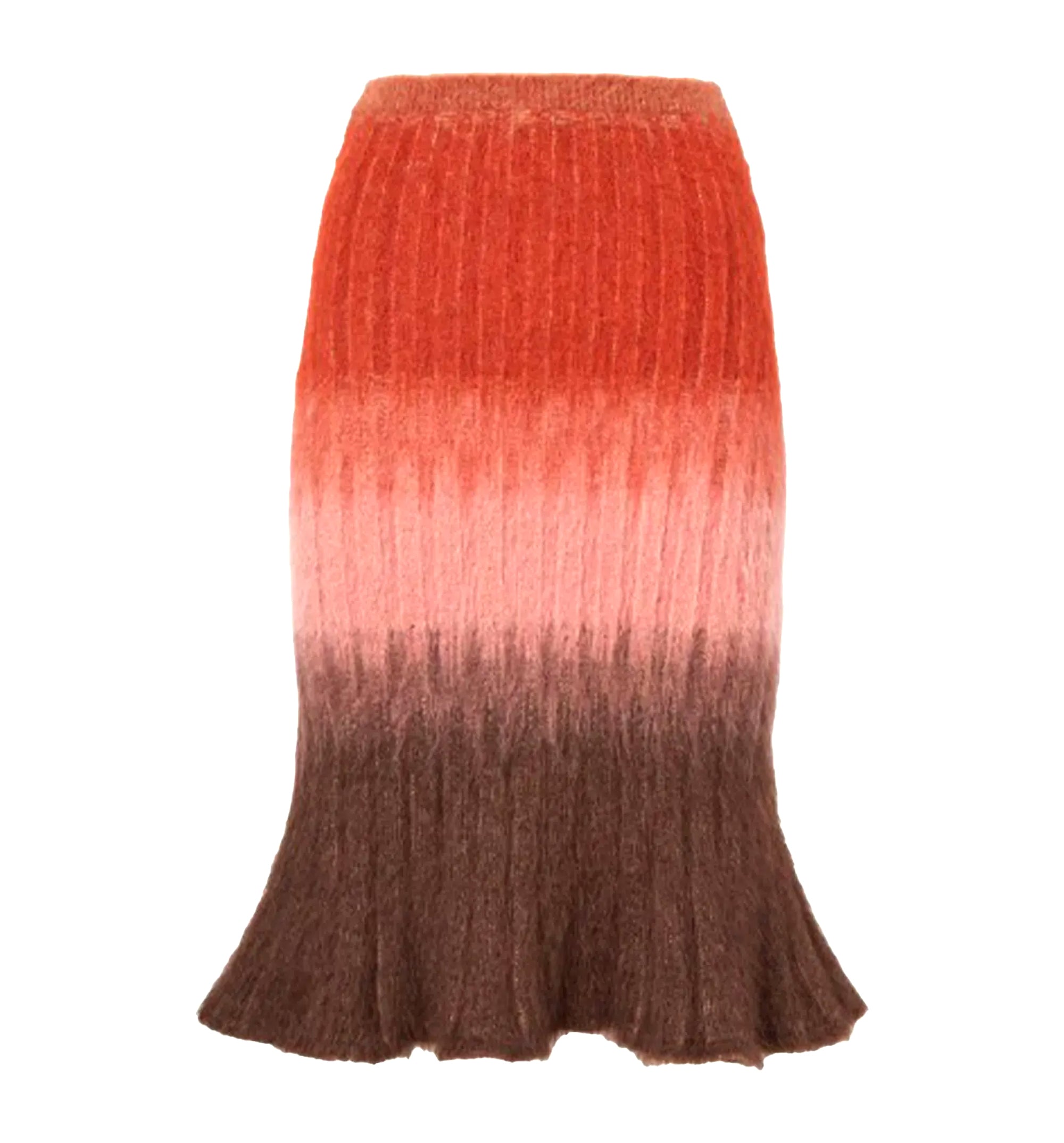 Dégradé Mohair And Wool Skirt