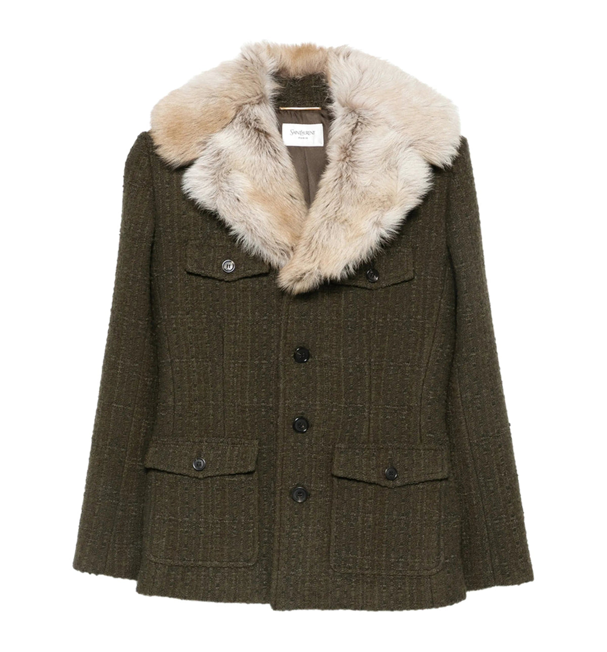 Faux-fur Collar Jacket