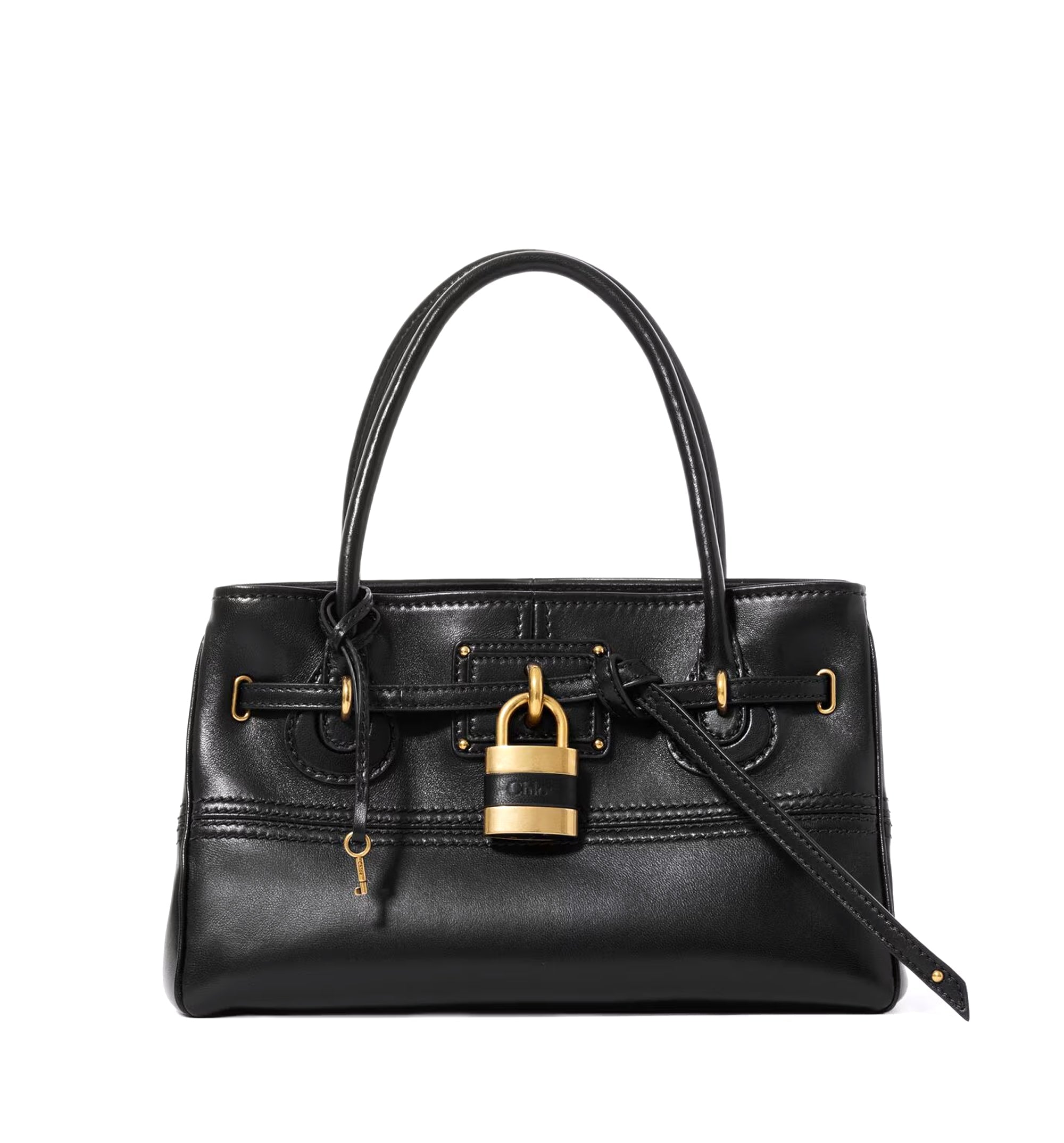 Small Paddington Sling top handle bag in soft leather