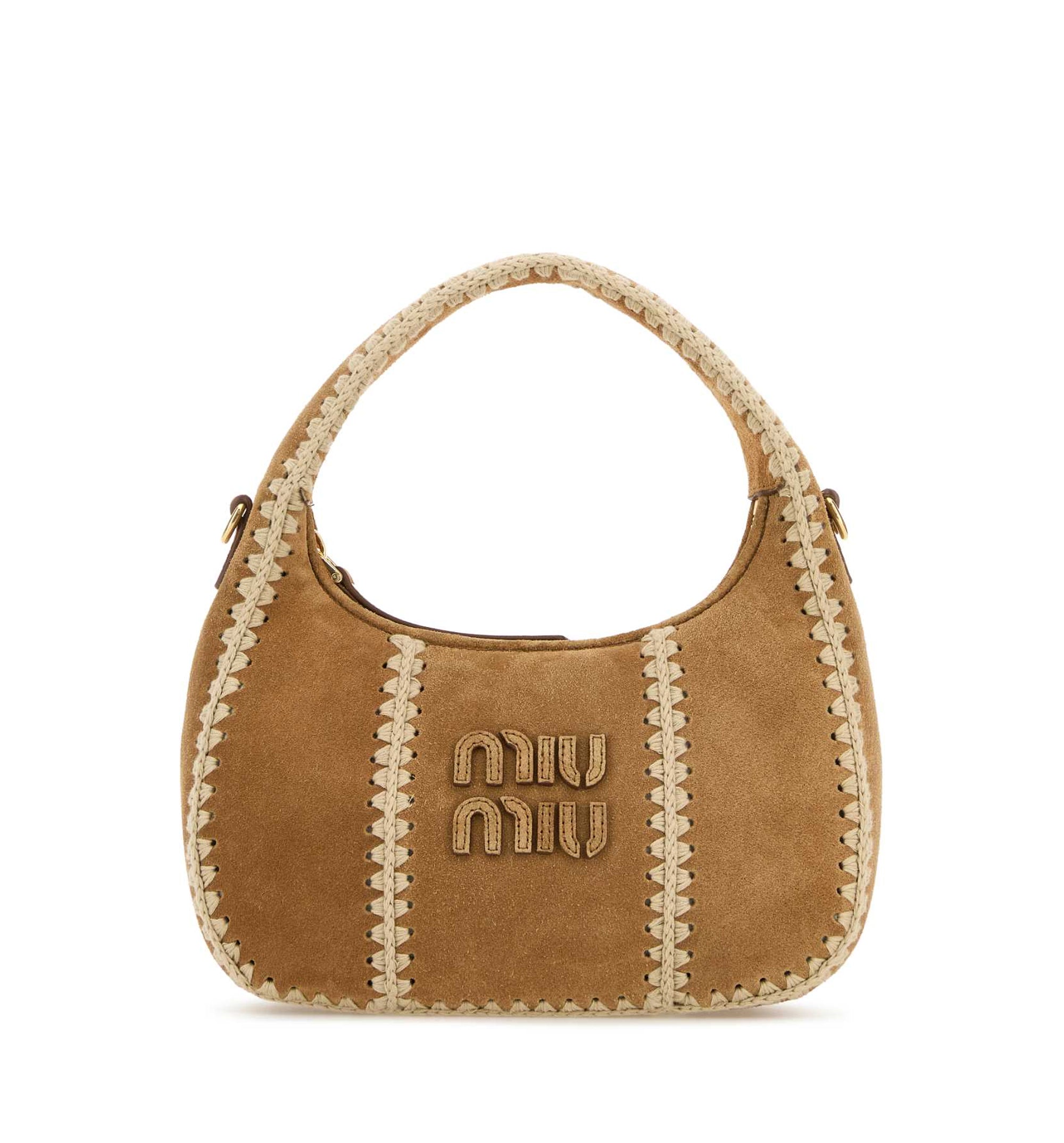 Wander Suede And Crochet Bag