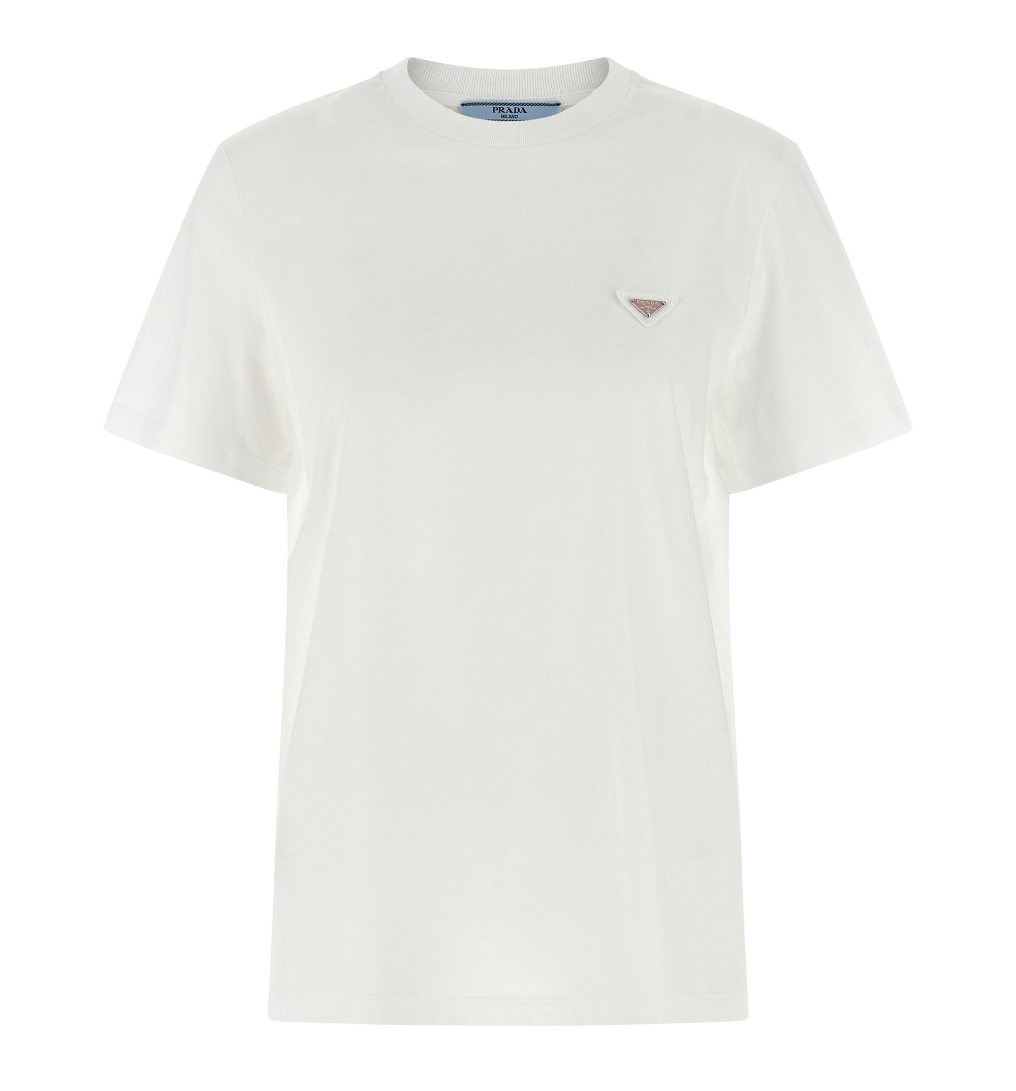 Used-Effect Cotton T-shirt with Logo