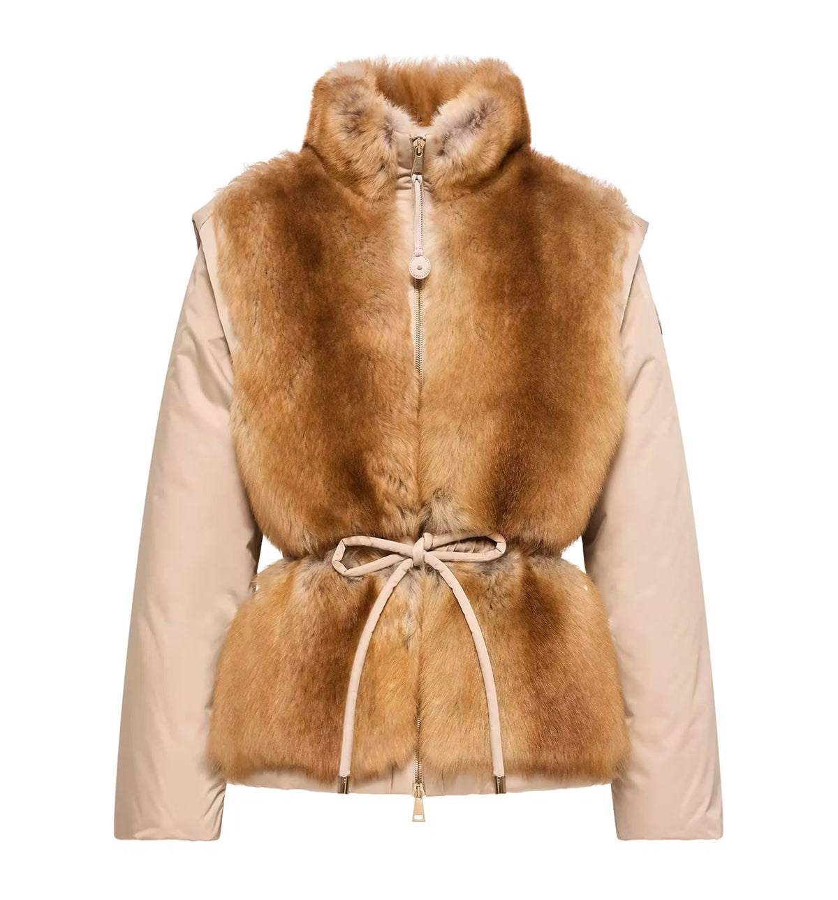 Blaireau 2-in-1 Shearling Down Jacket