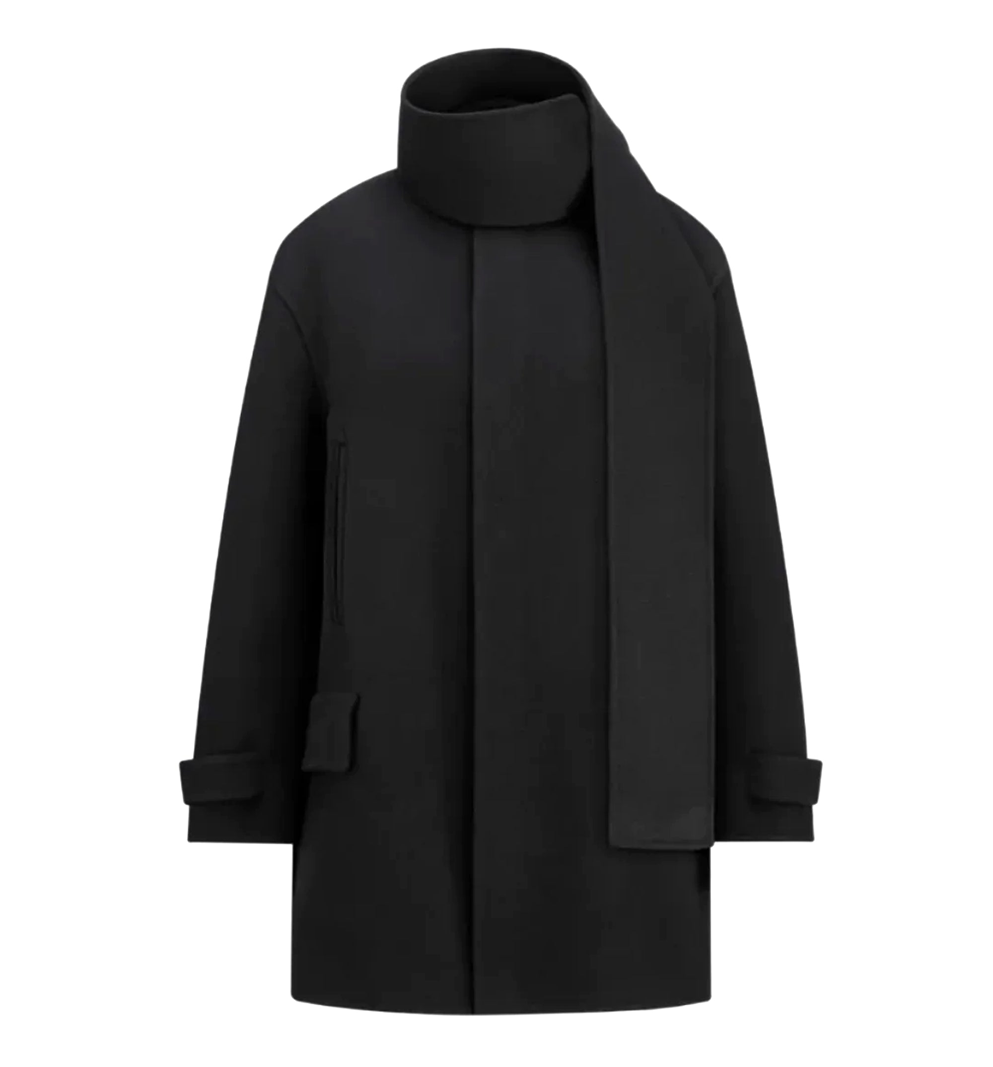Coat with Scarf Collar
