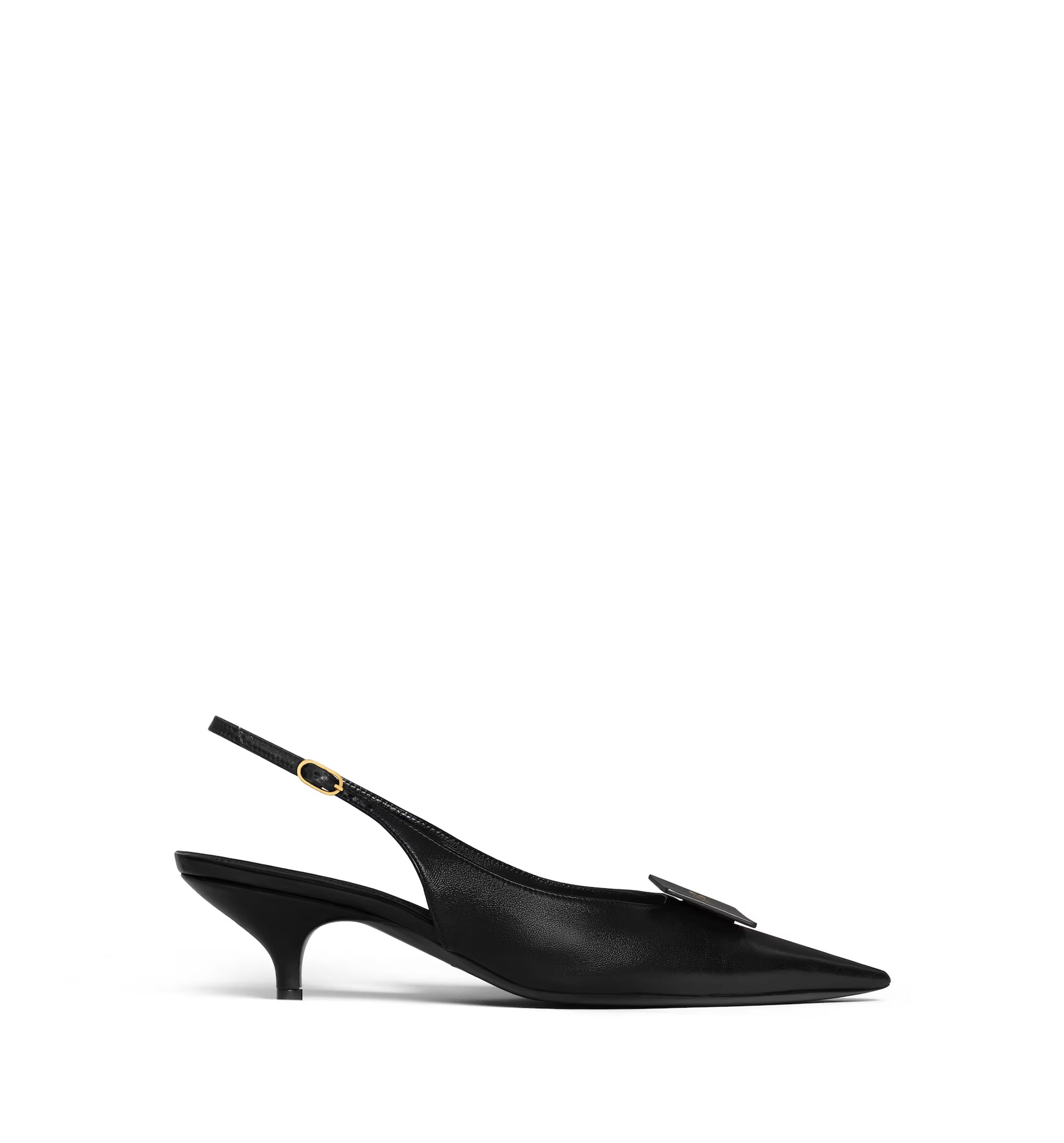 Signature Slingback With Label In Lambskin